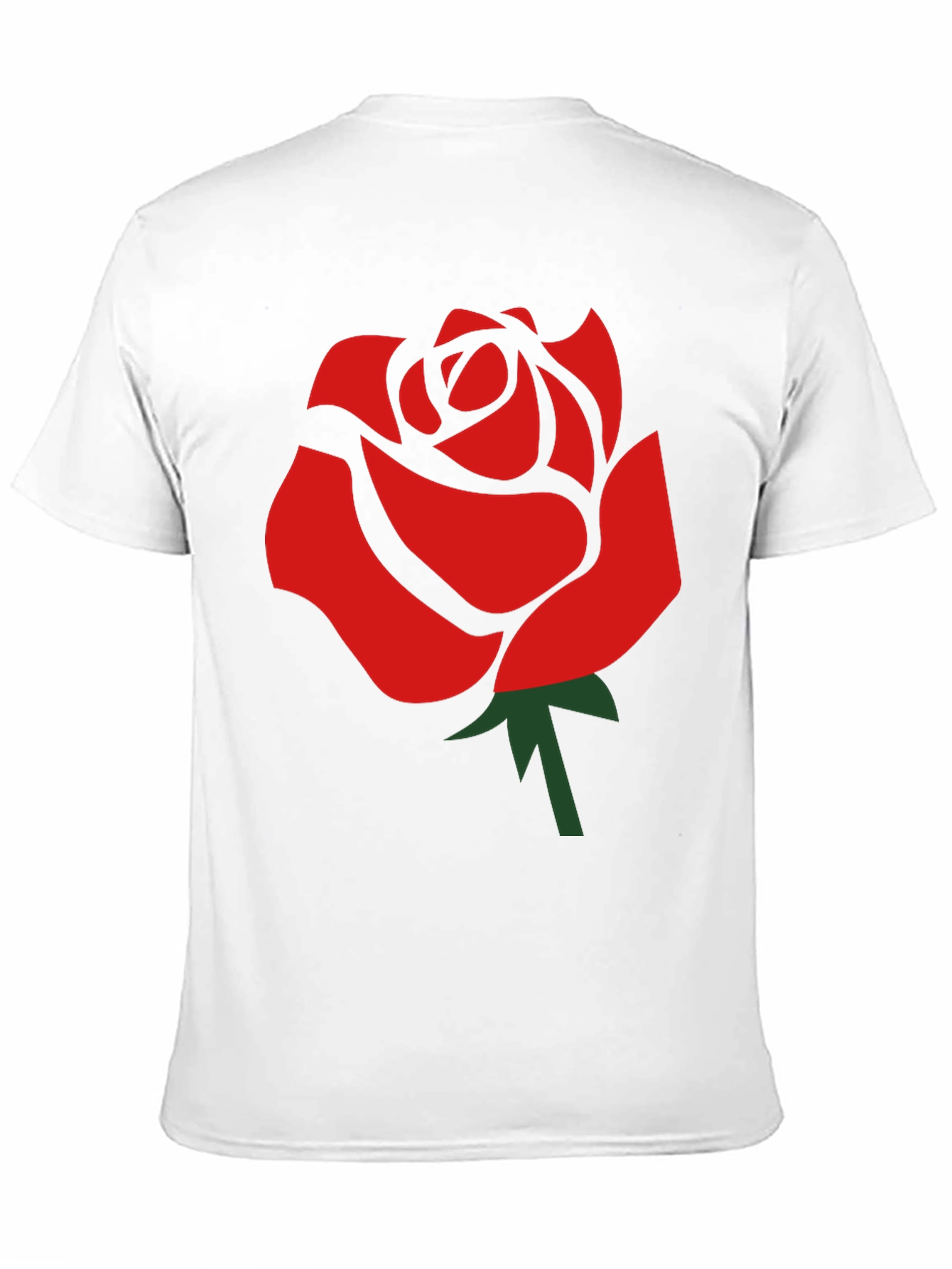 Bold Rose Graphic Black T-Shirt