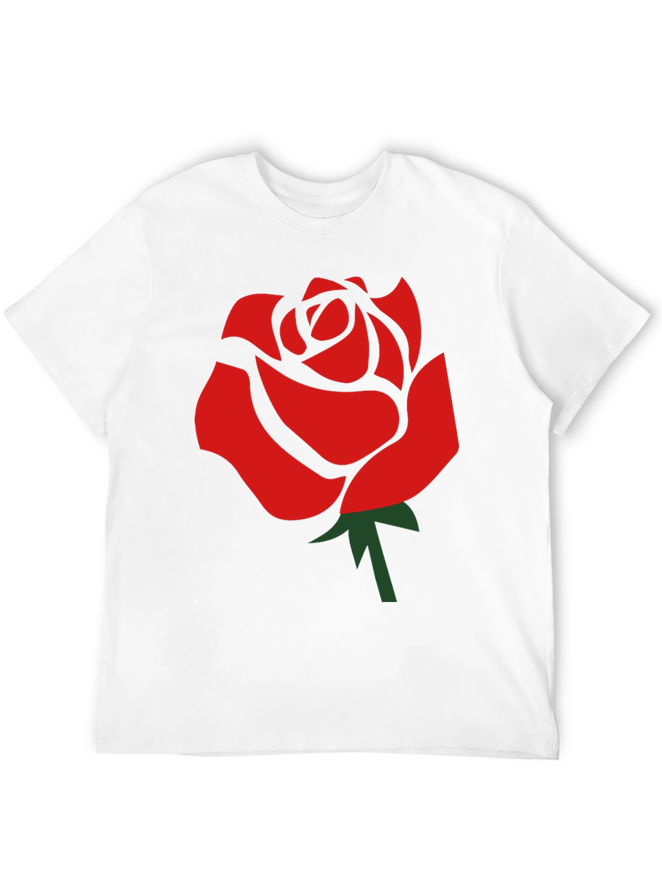 Bold Rose Graphic Black T-Shirt