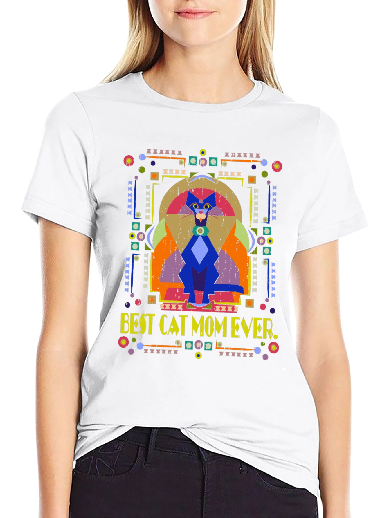 Best Cat Mom Ever Graphic T-Shirt