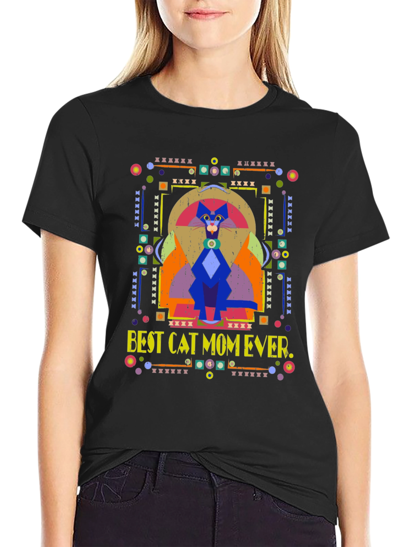 Best Cat Mom Ever Graphic T-Shirt