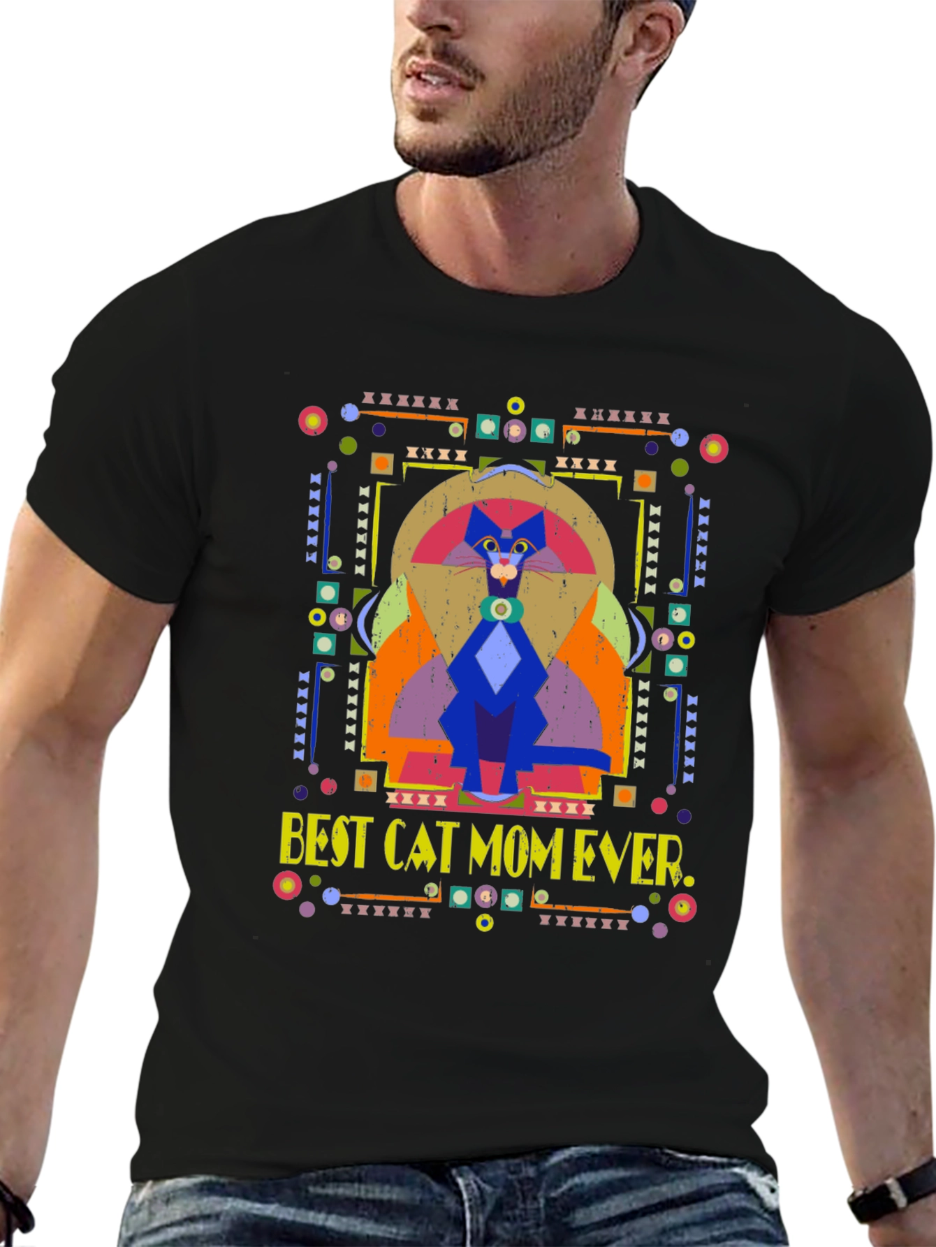 Best Cat Mom Ever Graphic T-Shirt