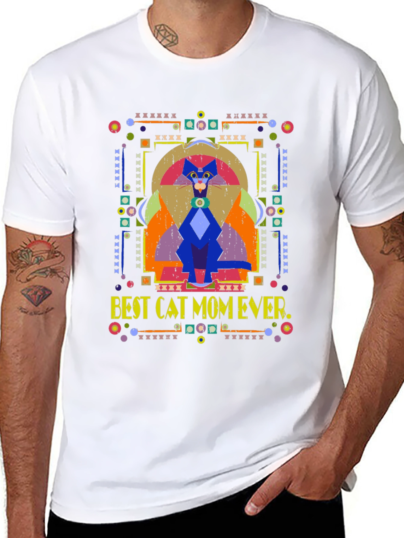 Best Cat Mom Ever Graphic T-Shirt