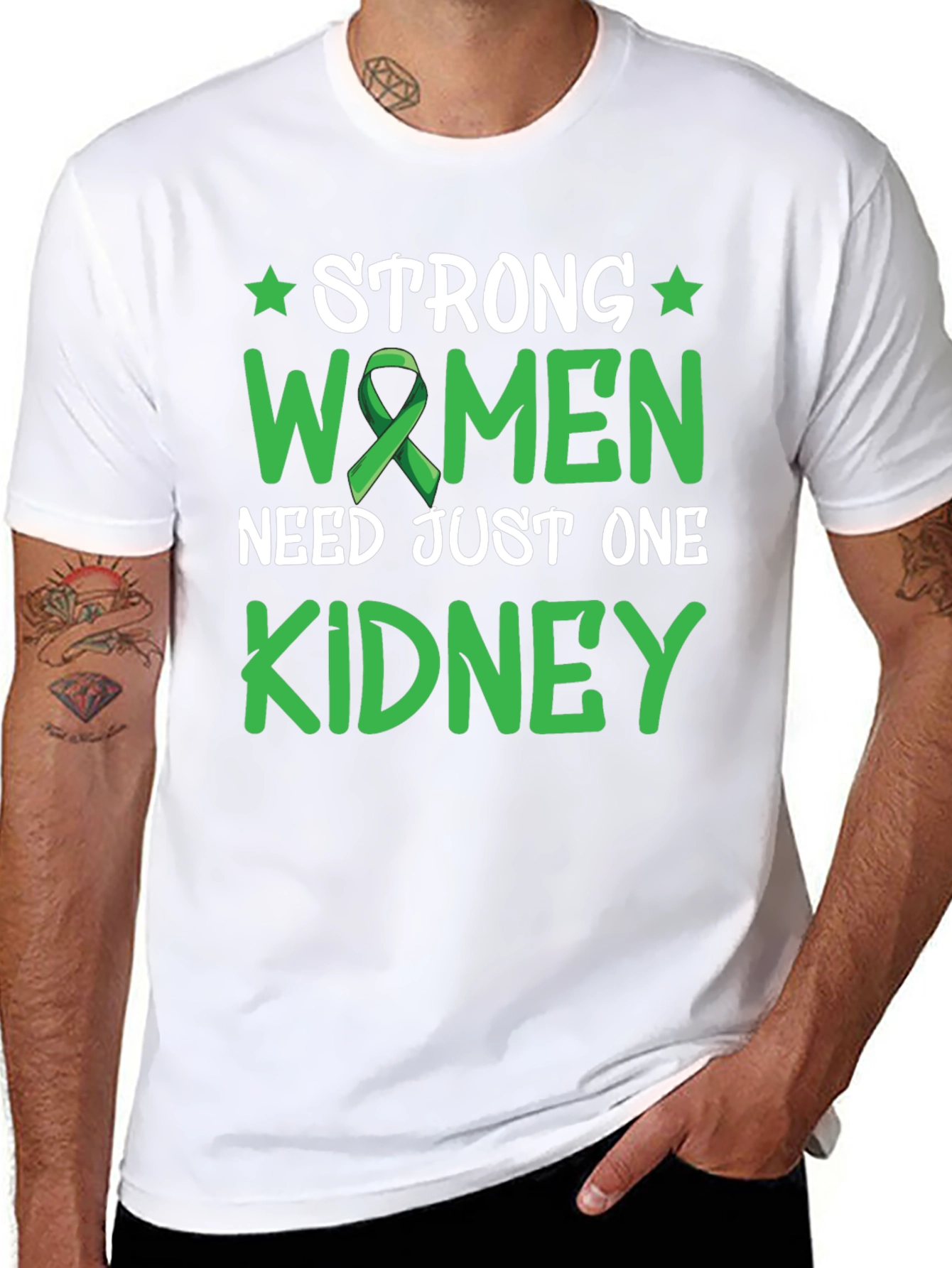Strong Women Need Just One Kidney Awareness T-Shirt