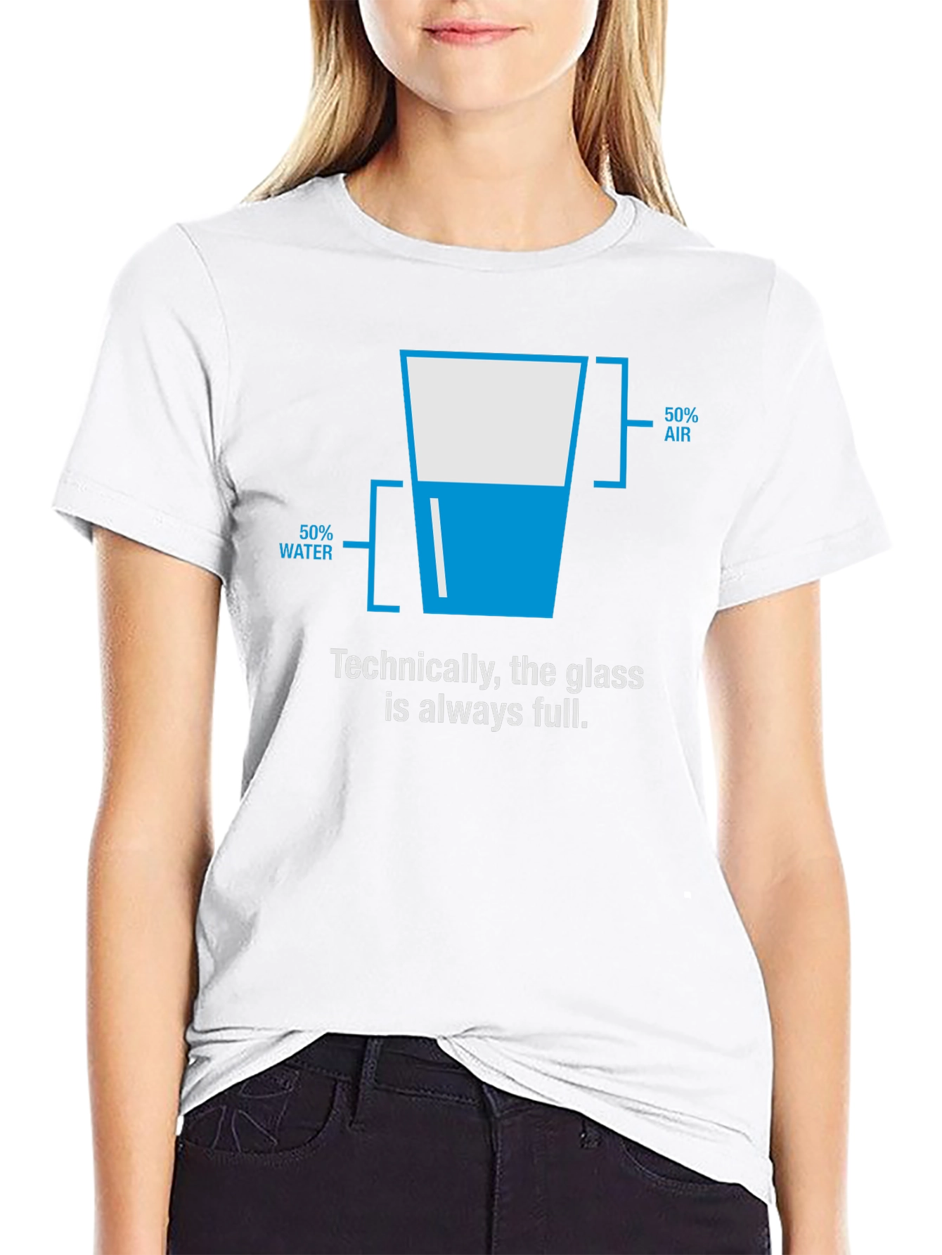 Funny Optimistic Glass Half Full T-Shirt