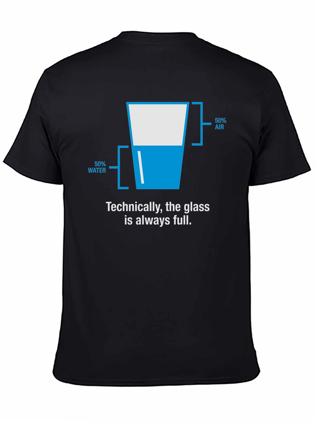 Funny Optimistic Glass Half Full T-Shirt
