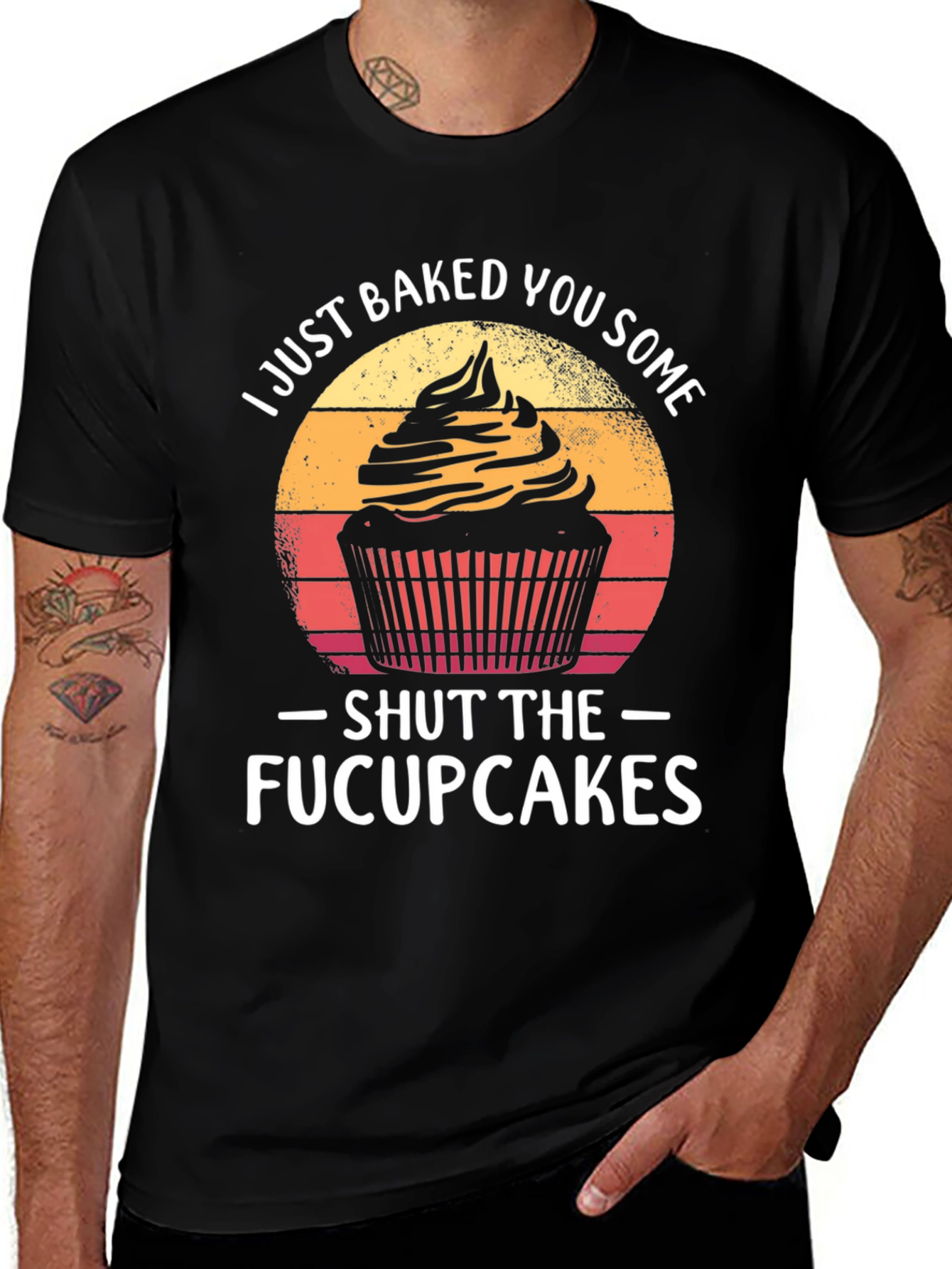 Funny Cupcake T-Shirt - Shut the Fucupcakes Graphic Tee