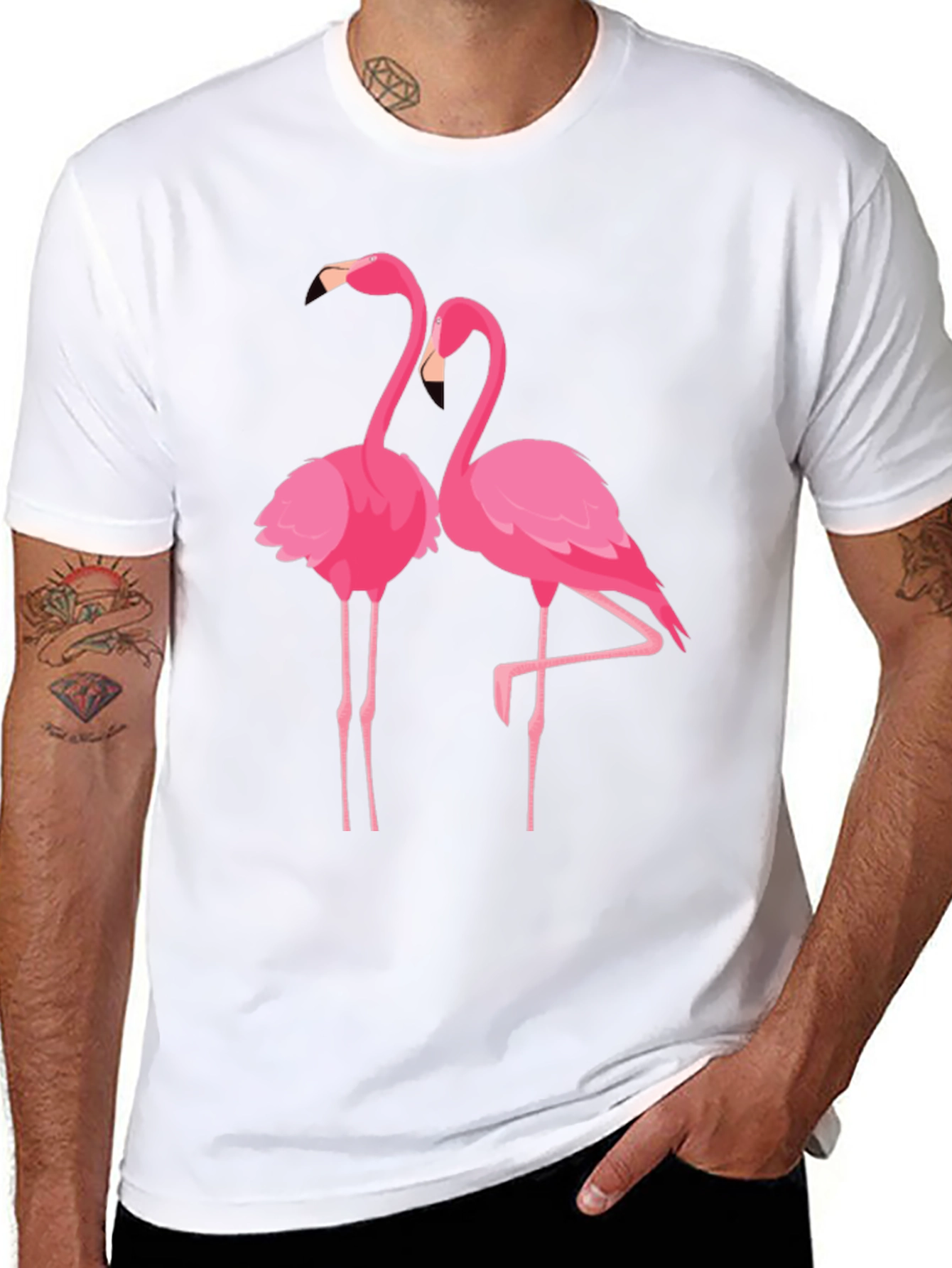 Flamingo Graphic Print T-Shirt