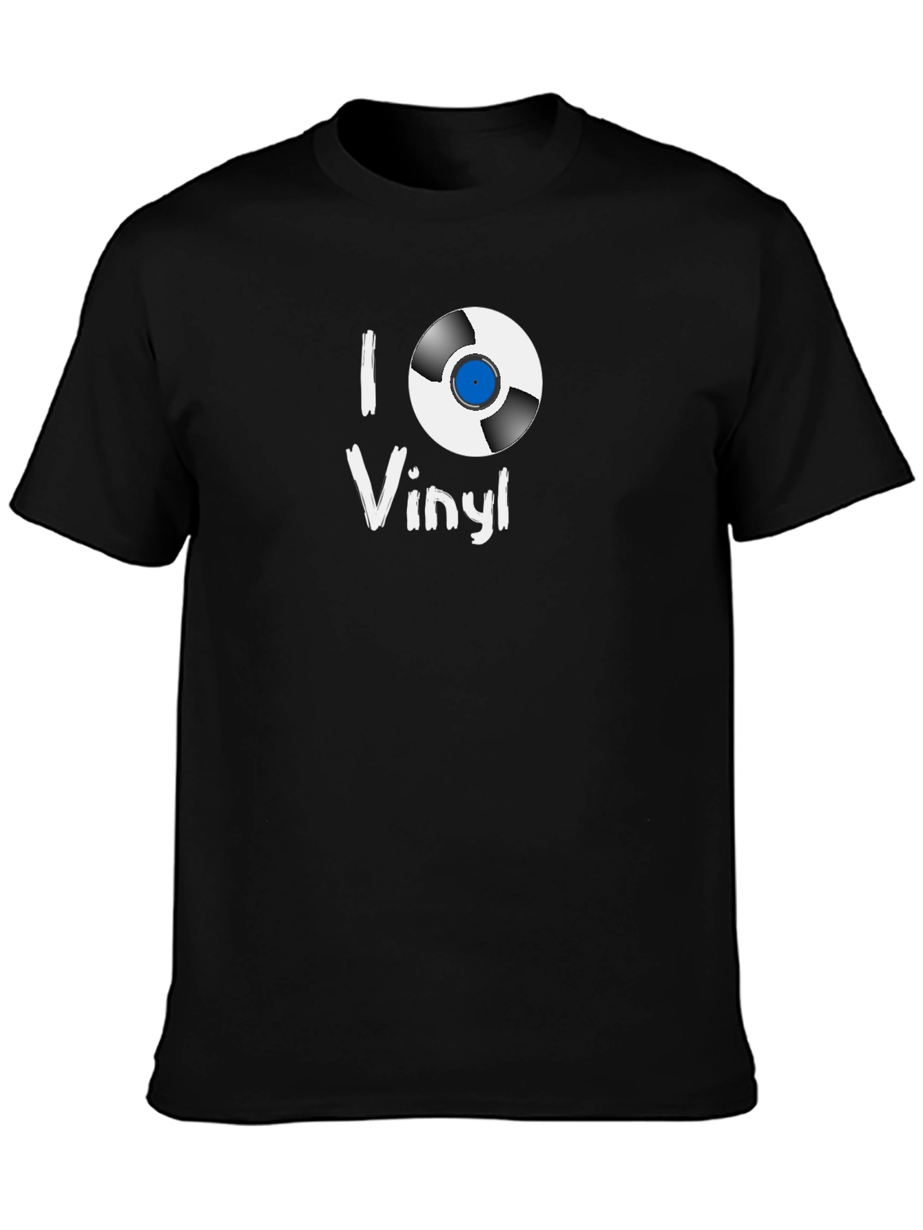 I Love Vinyl Black T-Shirt