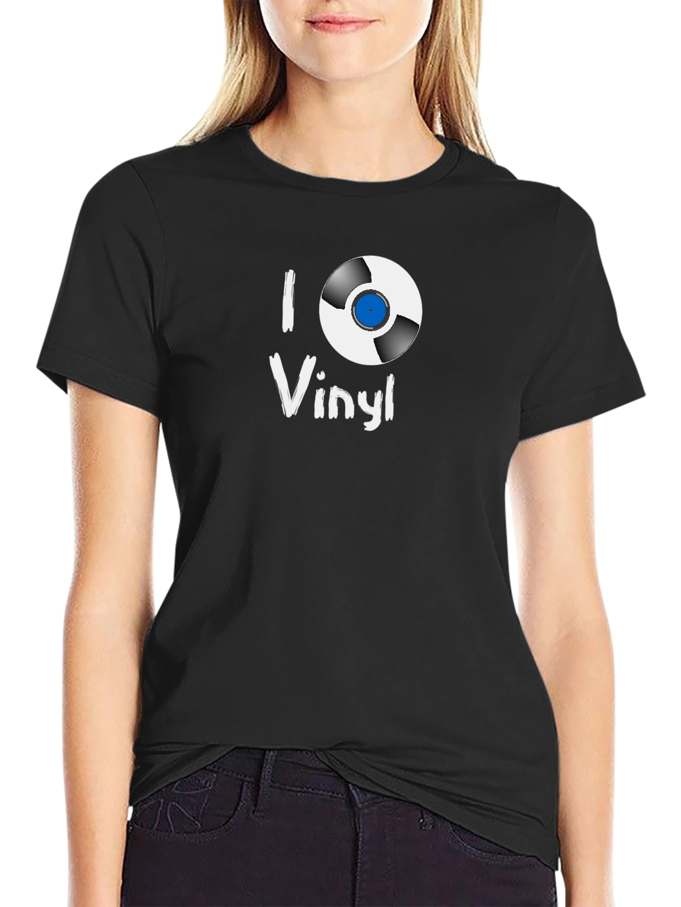 I Love Vinyl Black T-Shirt