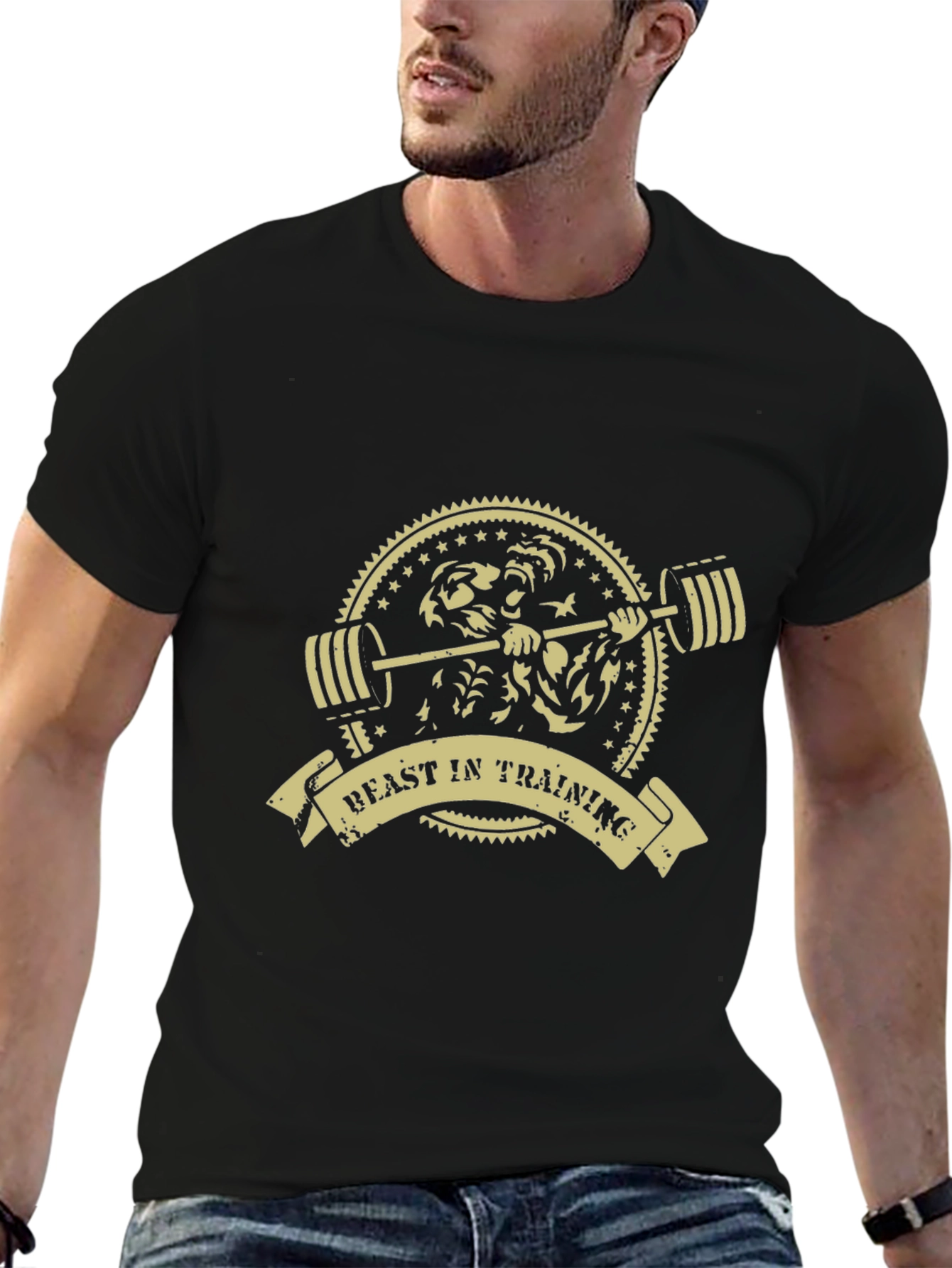 Beast in Training Graphic Tee - Black