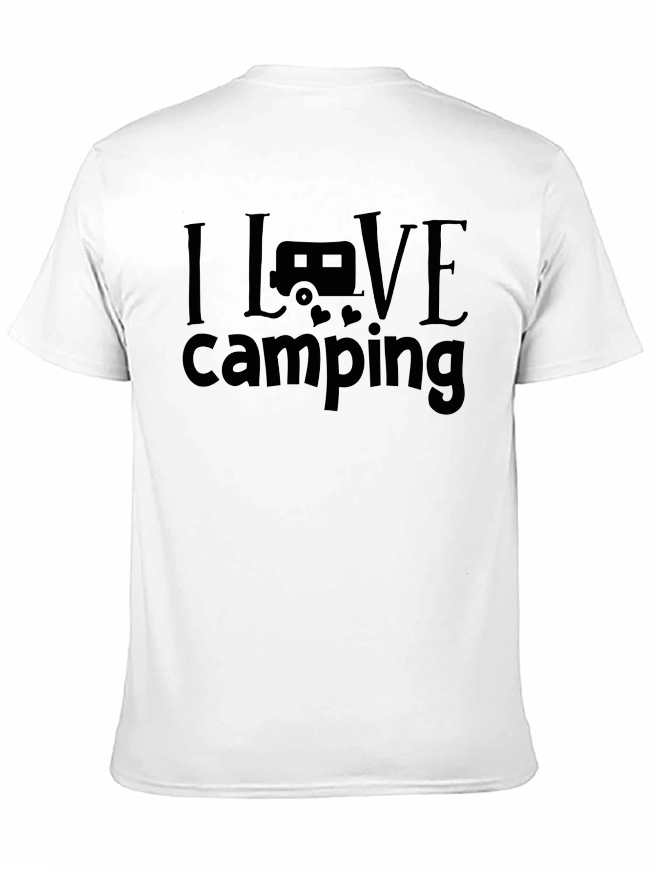 I Love Camping Graphic Tee - Black
