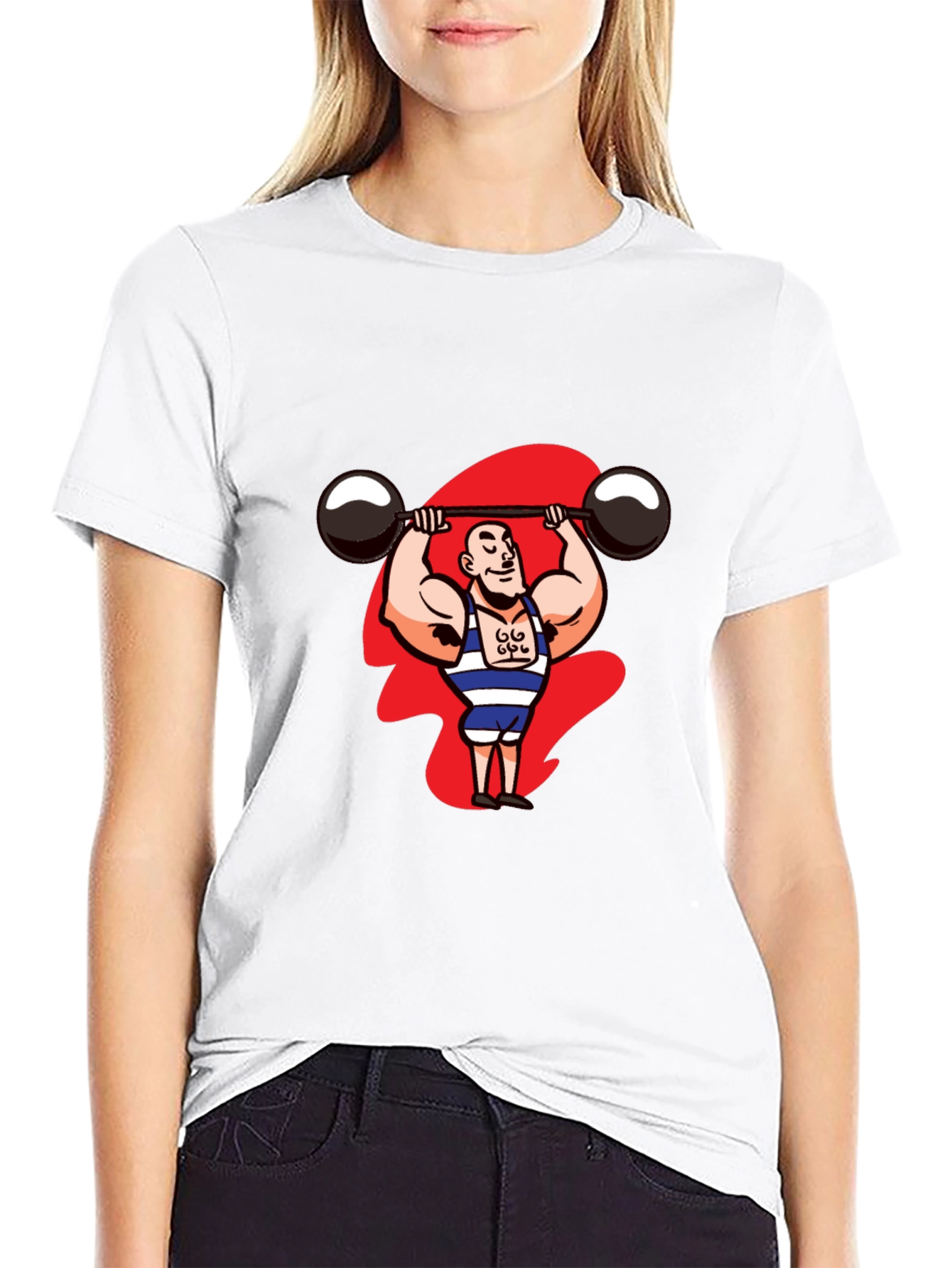 Weightlifter Graphic Tee - Black