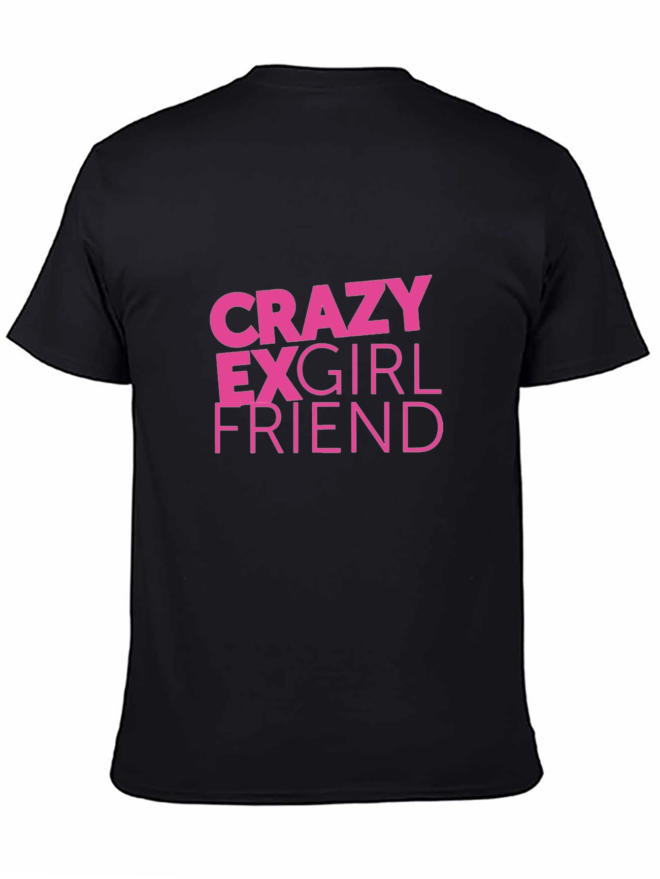 Crazy Ex-Girlfriend Pink Graphic Black T-Shirt