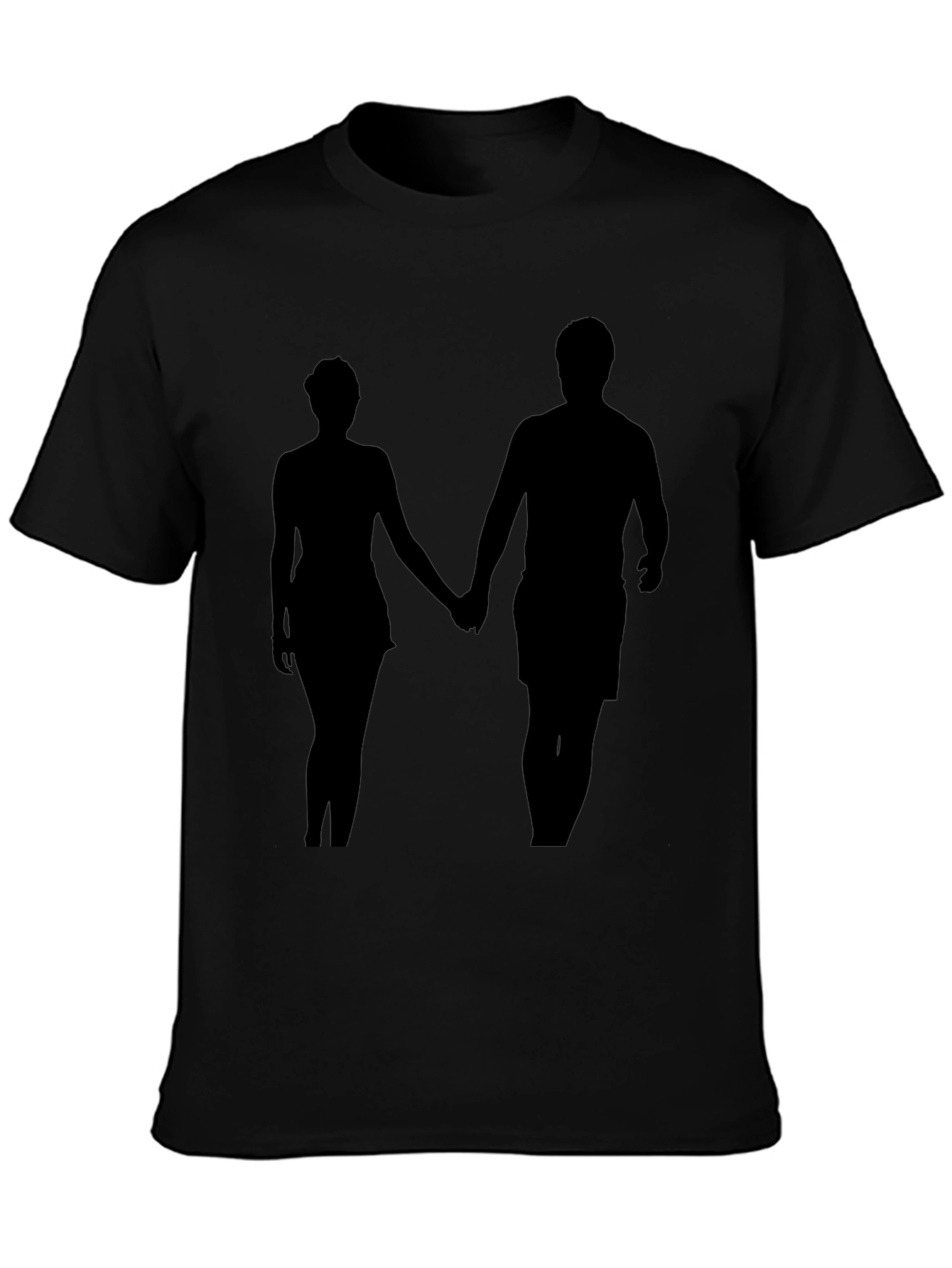 Silhouette Couple Black T-Shirt