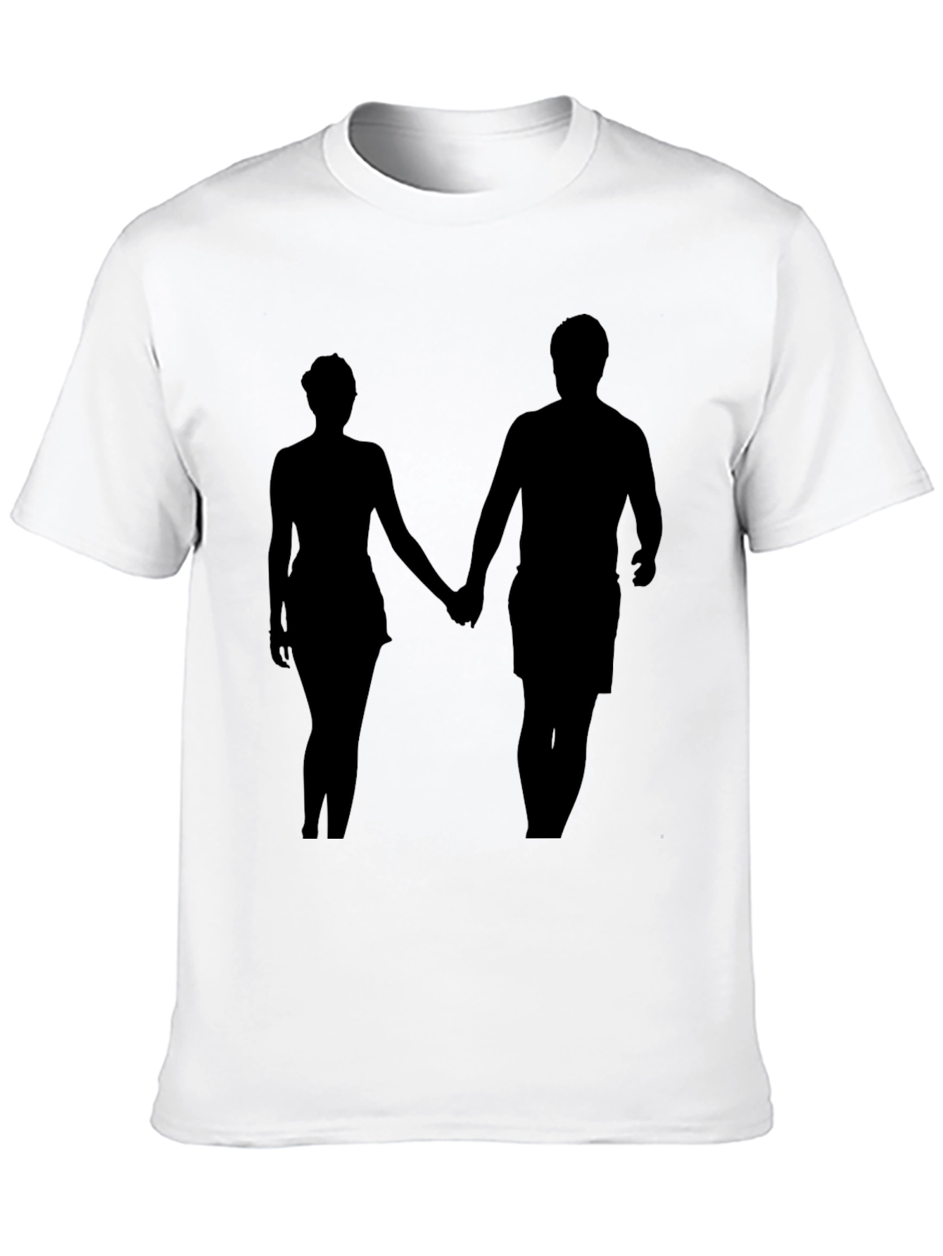 Silhouette Couple Black T-Shirt