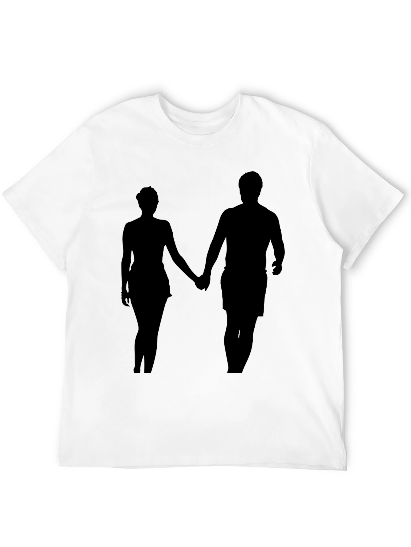 Silhouette Couple Black T-Shirt
