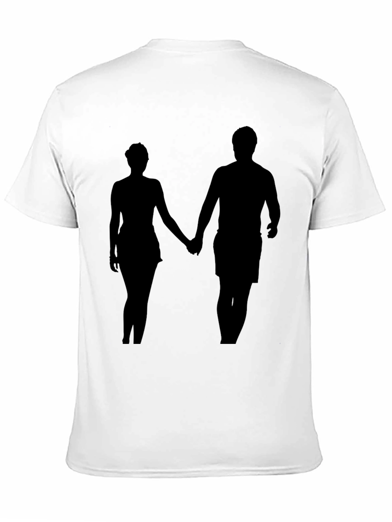 Silhouette Couple Black T-Shirt
