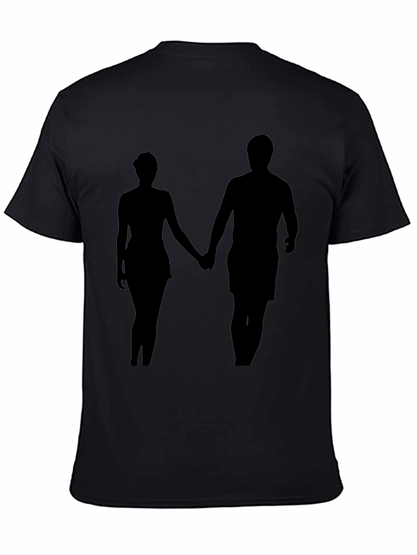 Silhouette Couple Black T-Shirt