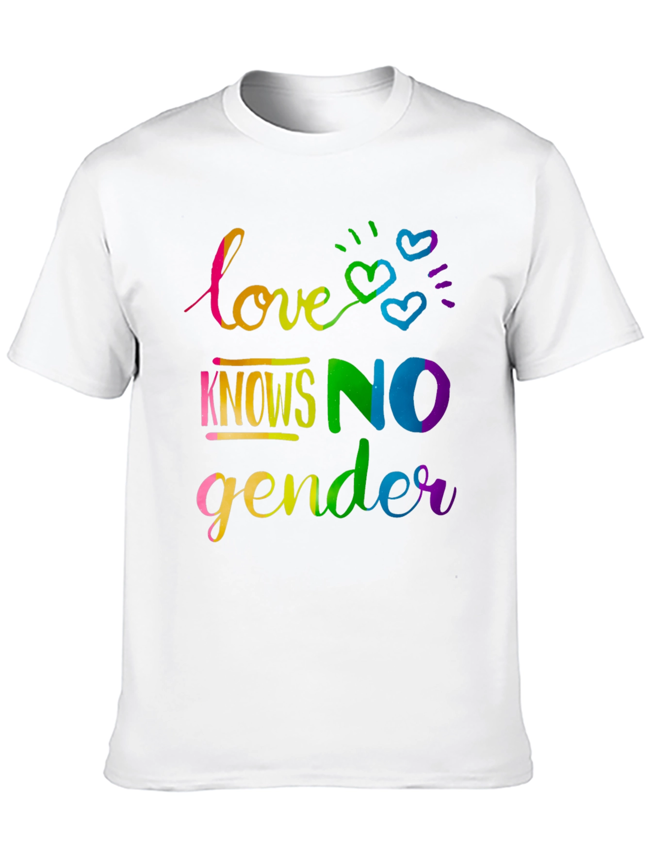 Love Knows No Gender Rainbow T-Shirt