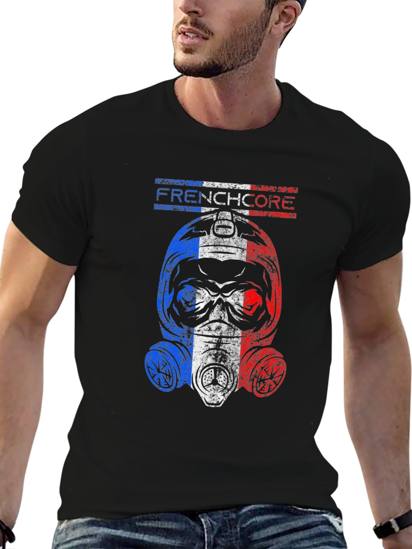 Frenchcore Gas Mask T-Shirt - Black