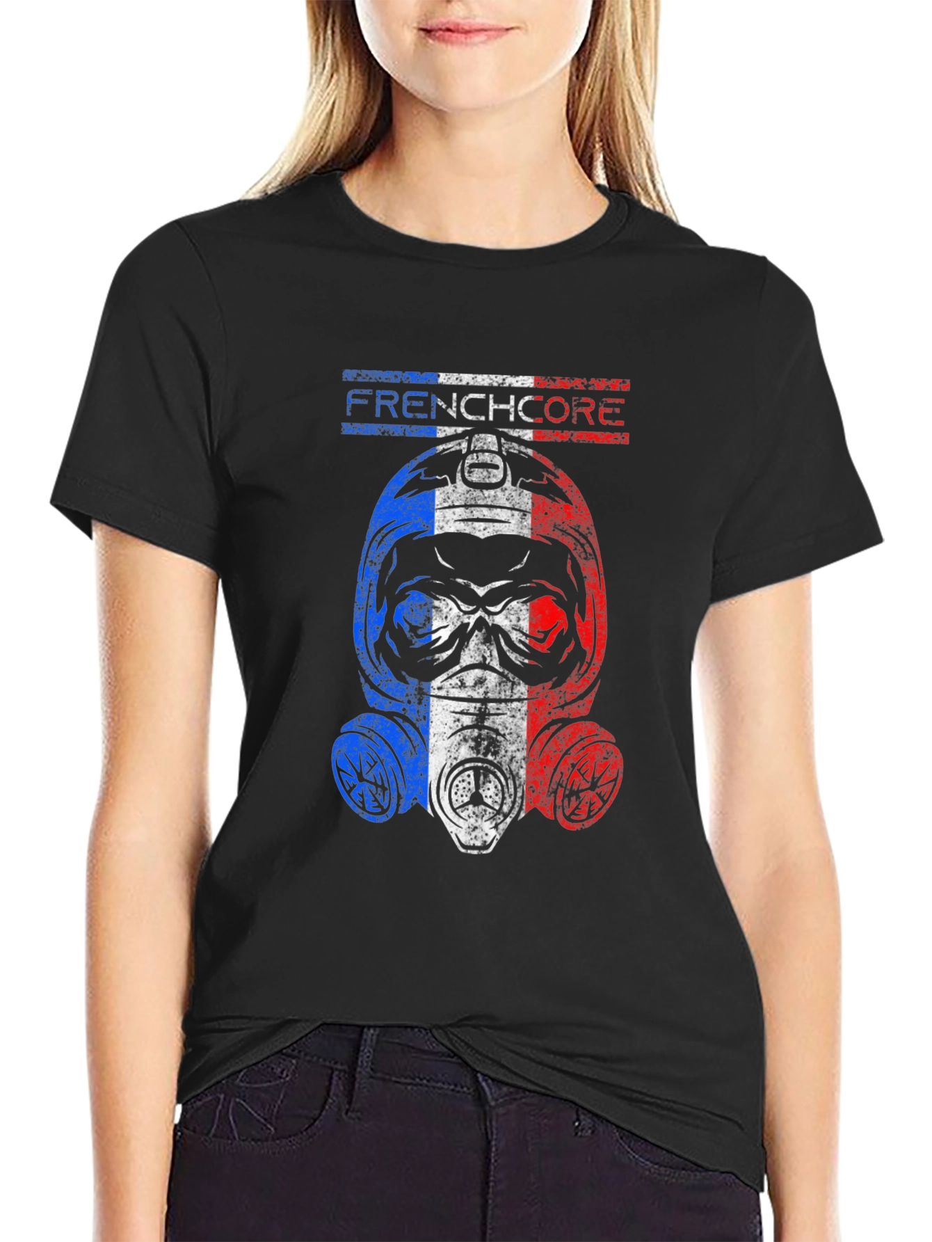 Frenchcore Gas Mask T-Shirt - Black