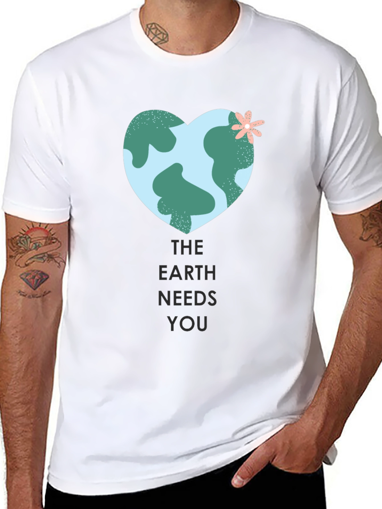 Earth Needs You Graphic Tee - Eco-Friendly Shirt
