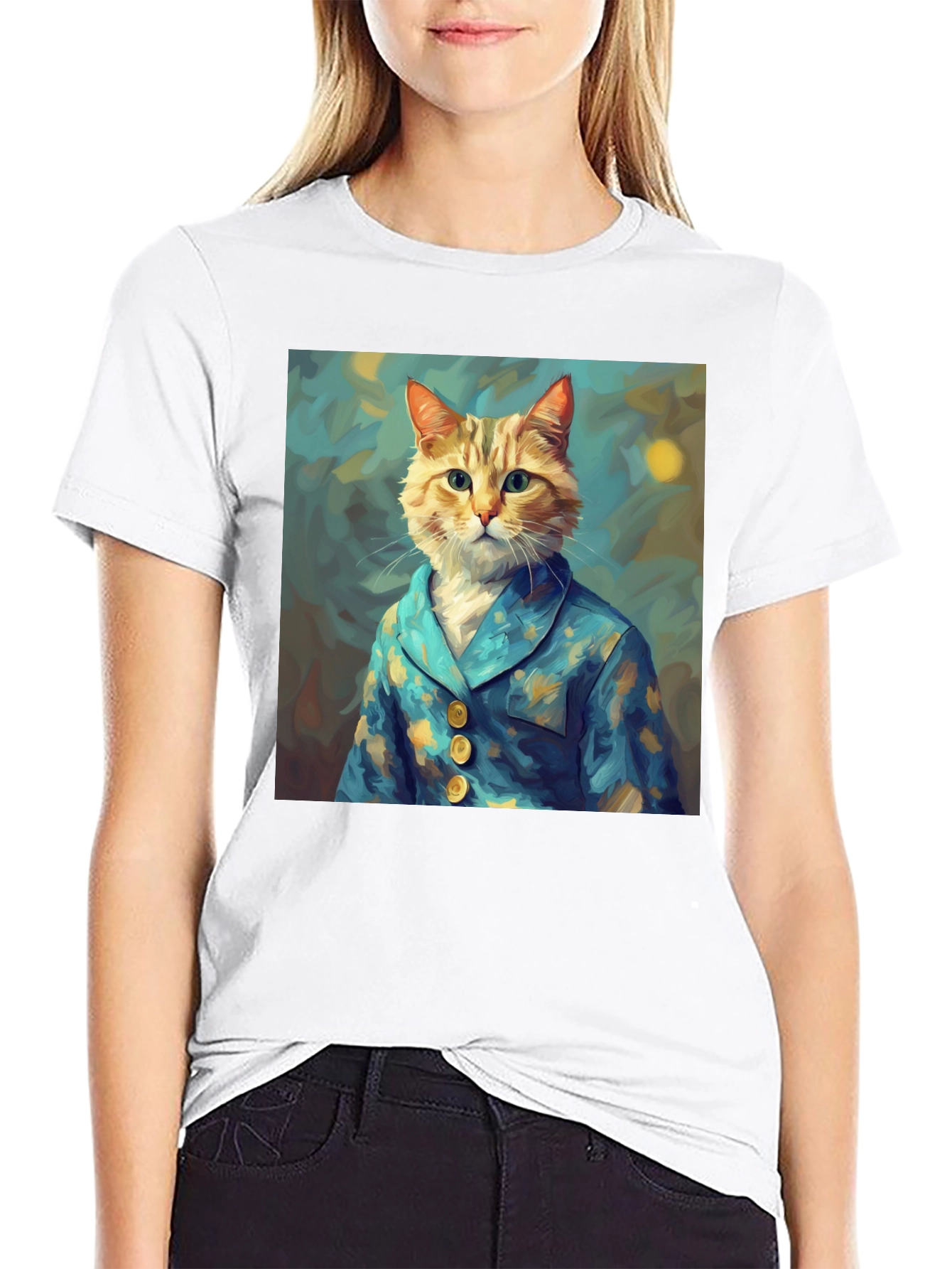 Cat in Pajamas Graphic Tee