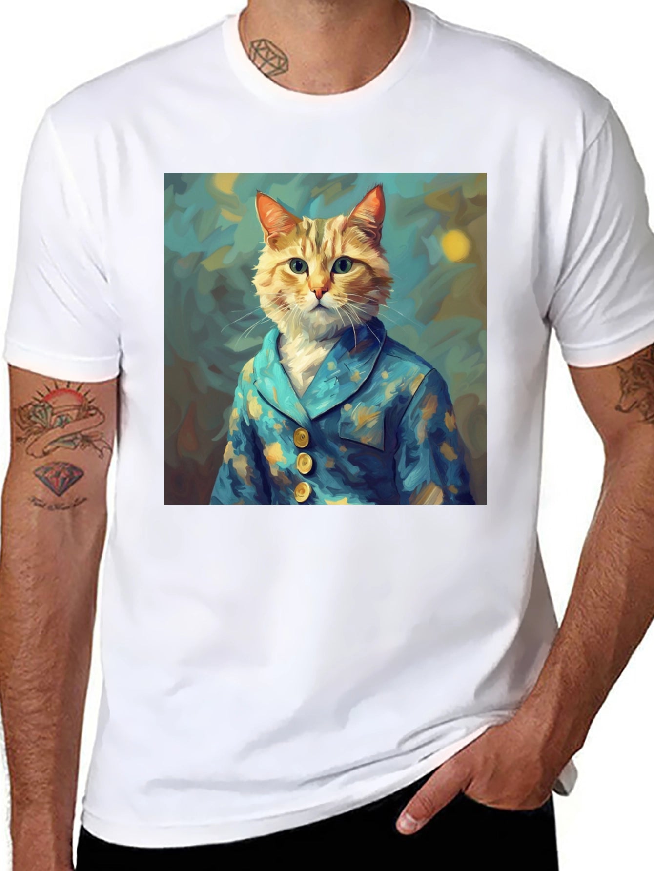 Cat in Pajamas Graphic Tee