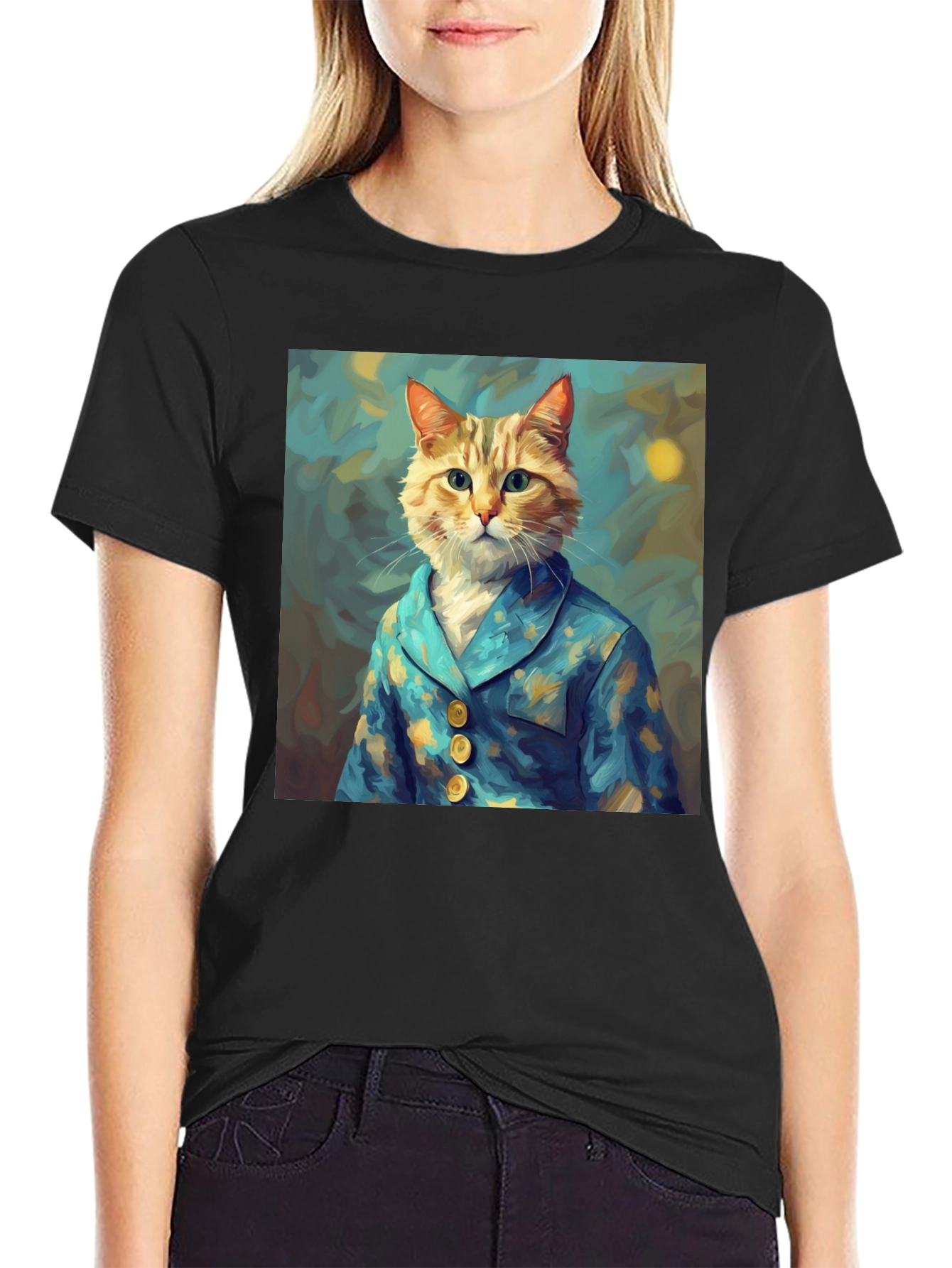 Cat in Pajamas Graphic Tee