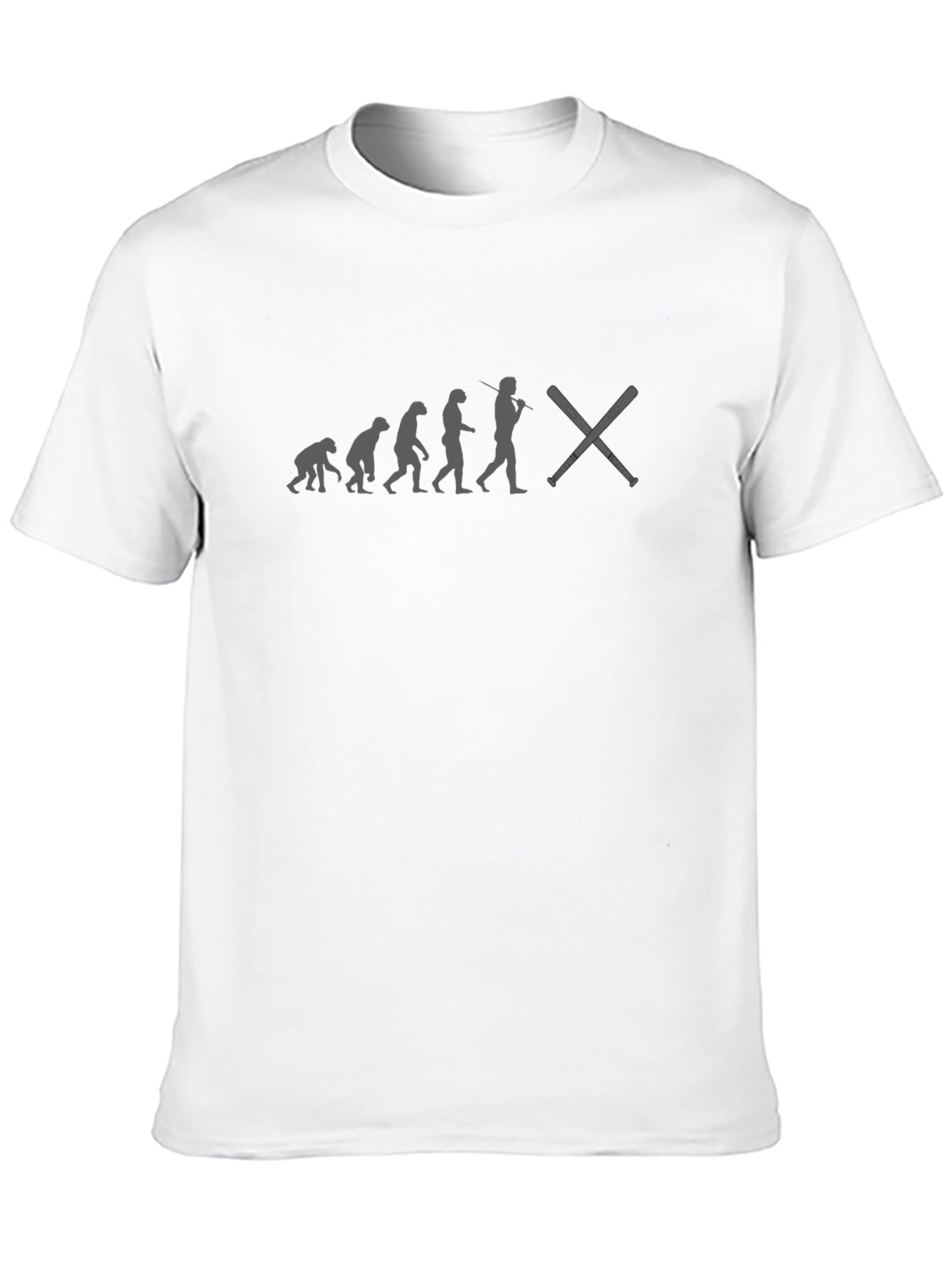 Evolution of Baseball Black T-Shirt