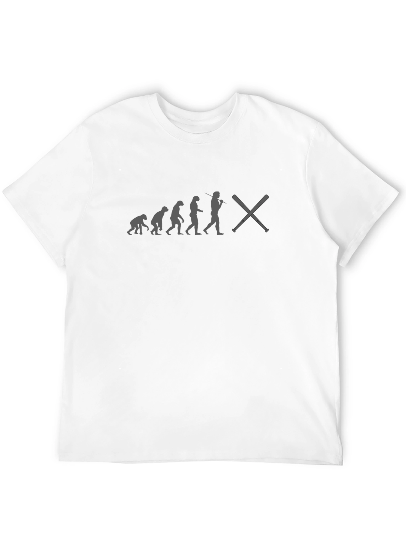 Evolution of Baseball Black T-Shirt
