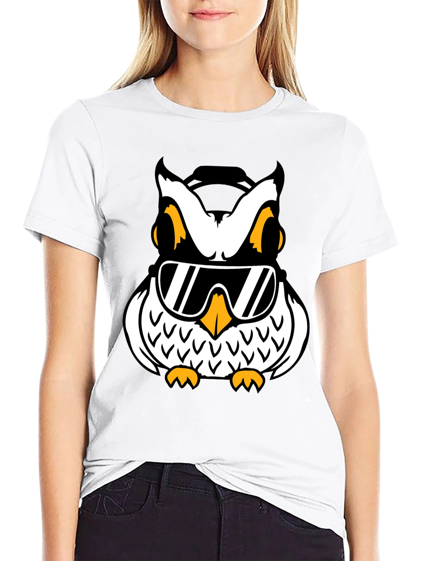 Cool Owl Graphic T-Shirt