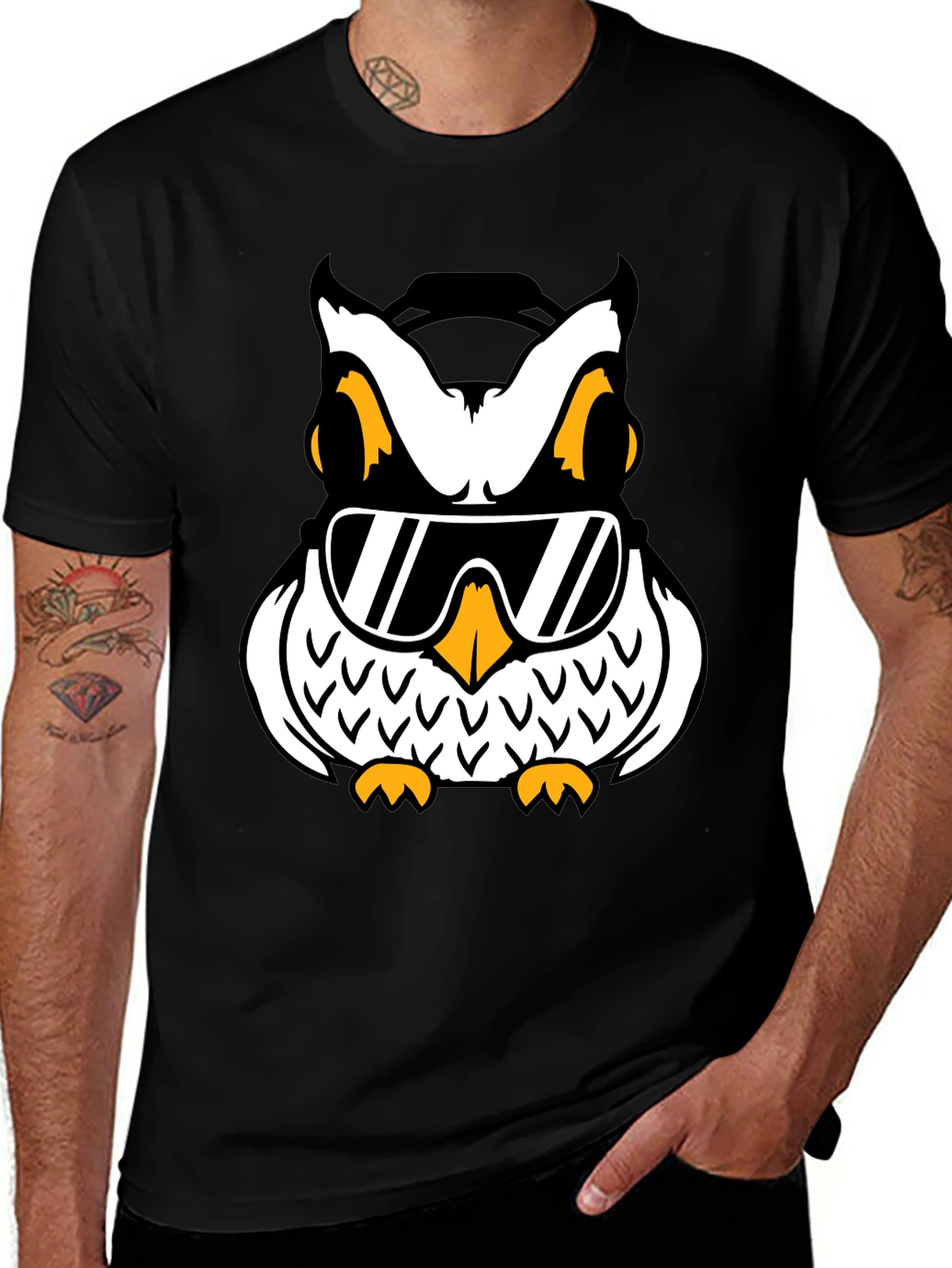 Cool Owl Graphic T-Shirt
