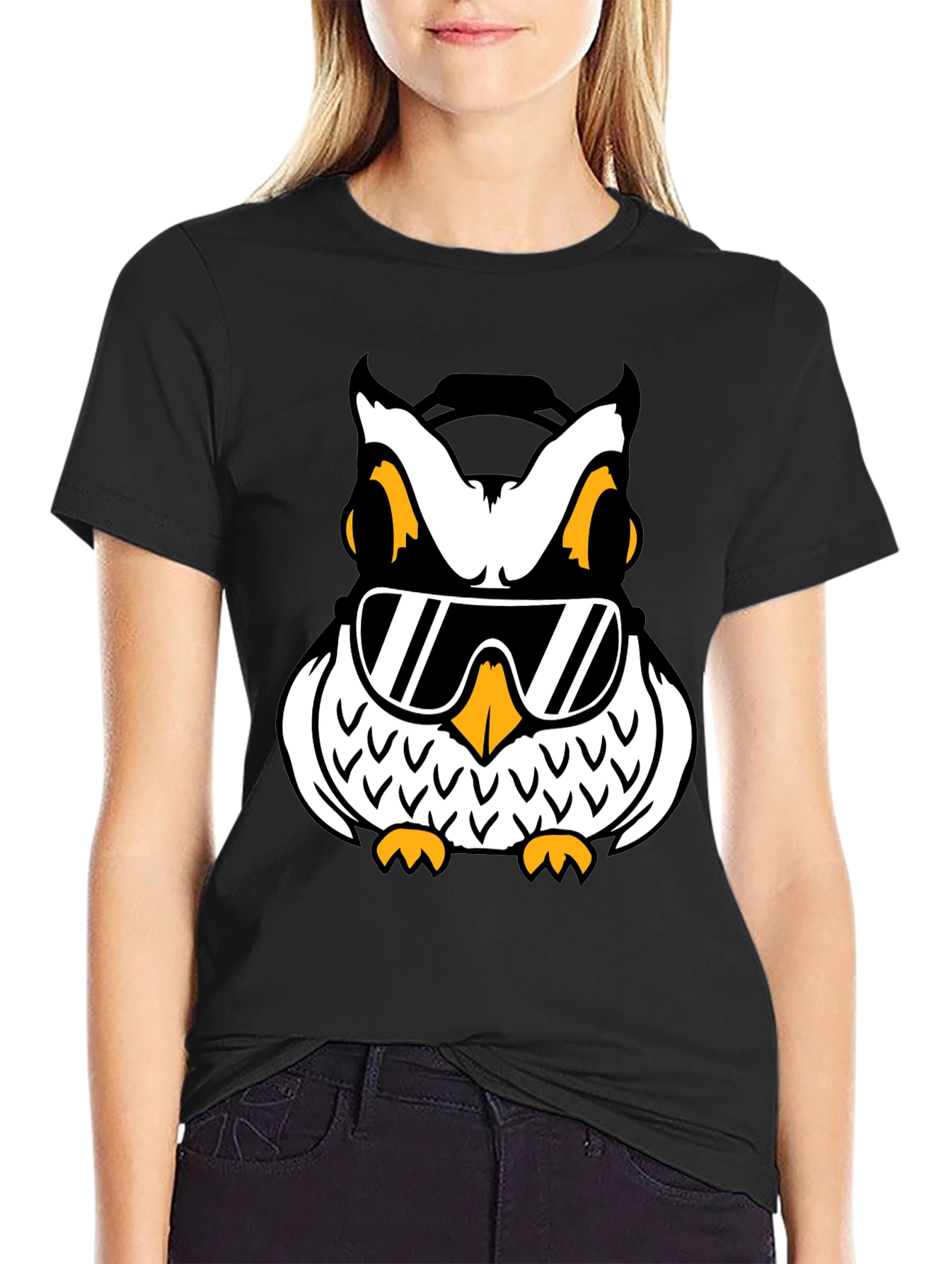 Cool Owl Graphic T-Shirt