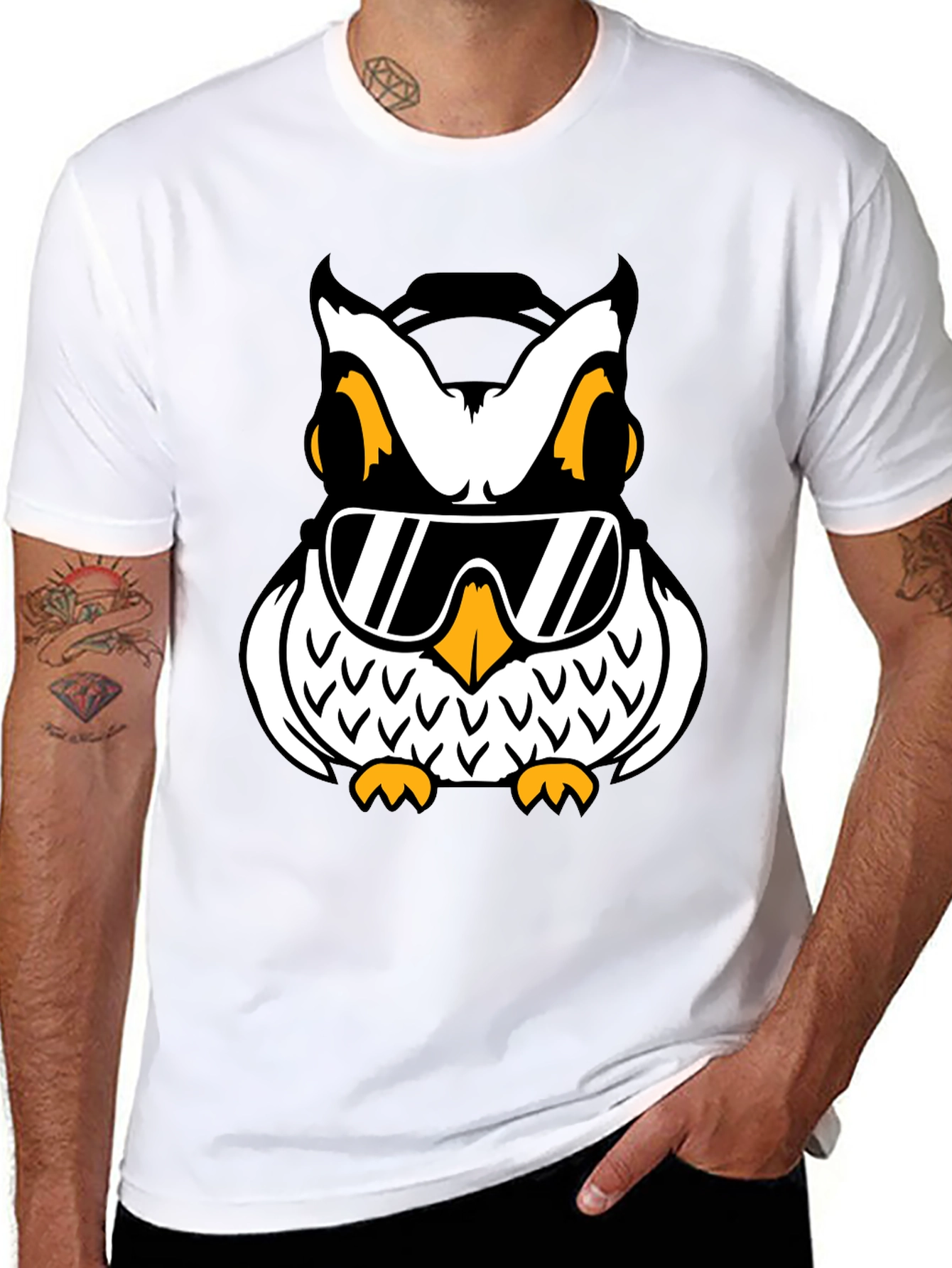 Cool Owl Graphic T-Shirt