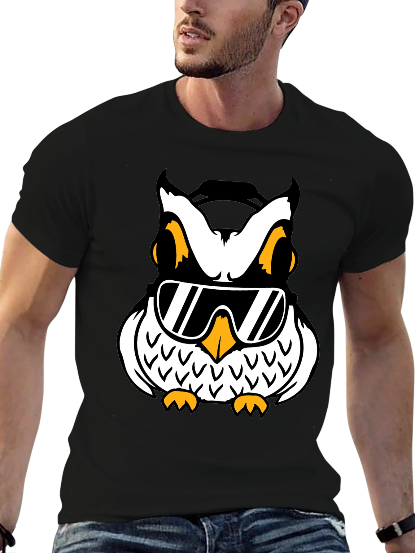 Cool Owl Graphic T-Shirt