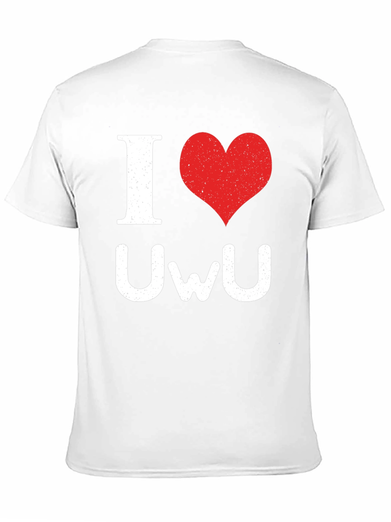 I Heart UWU Graphic T-Shirt - Casual Black Tee