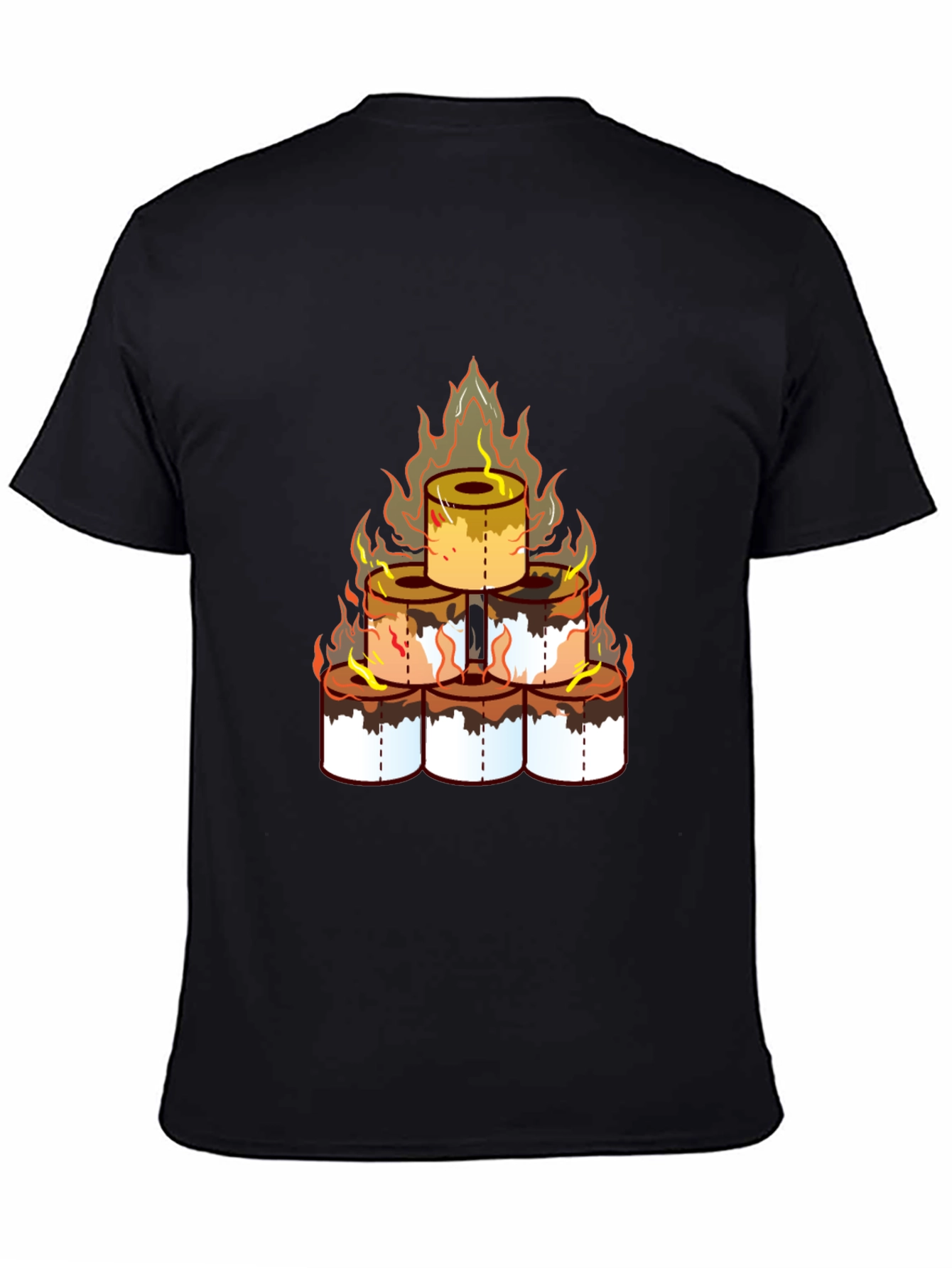 Toilet Paper Pyramid T-Shirt - Novelty Graphic Tee