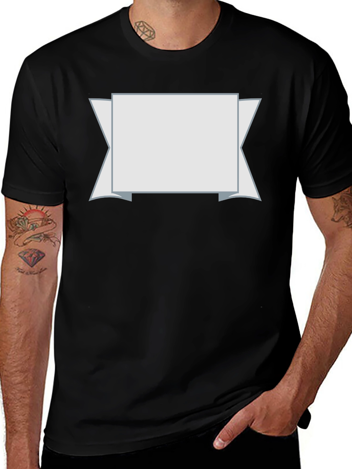 Customizable Banner Graphic T-Shirt