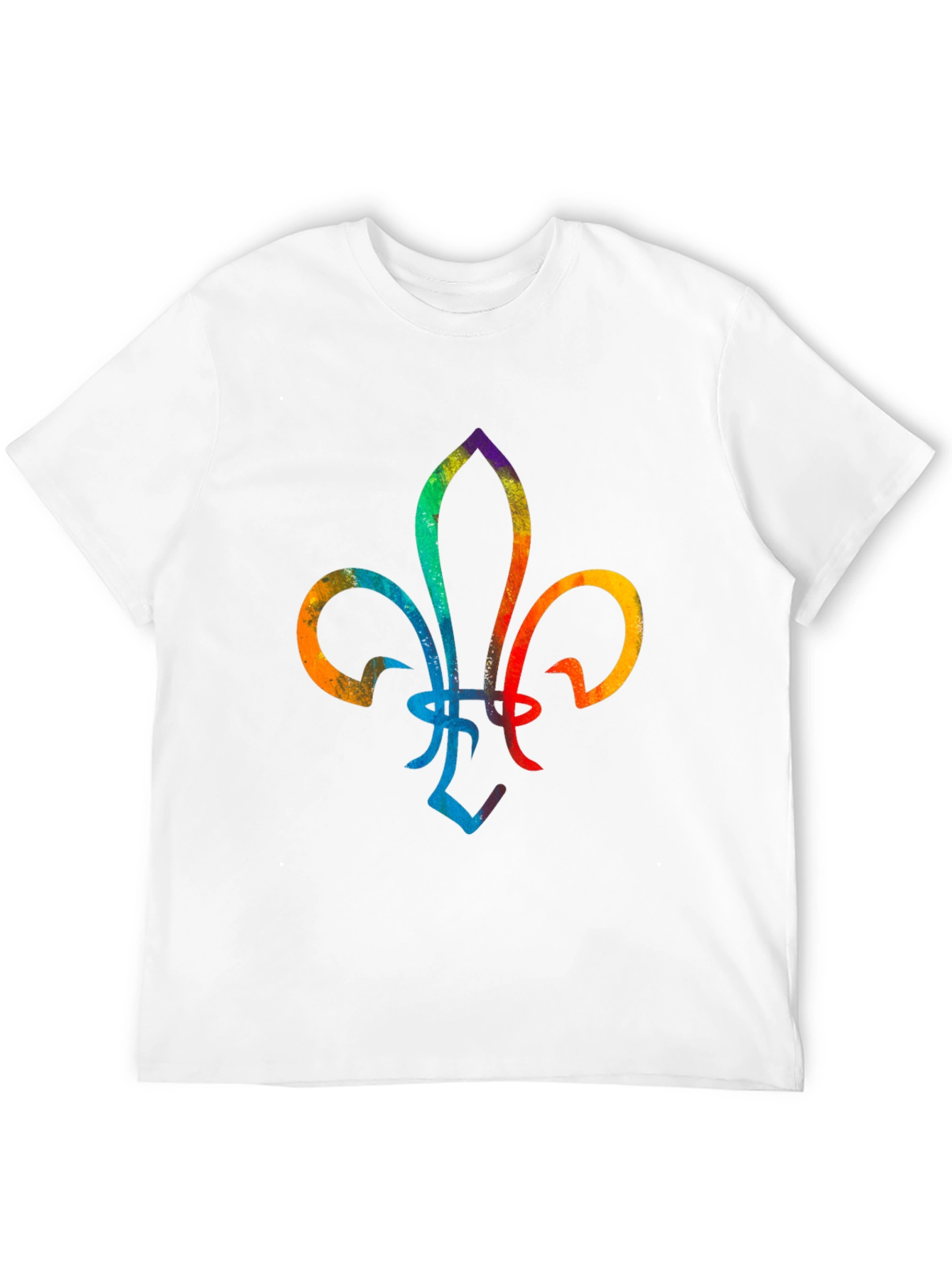 Colorful Fleur-de-lis Graphic Tee