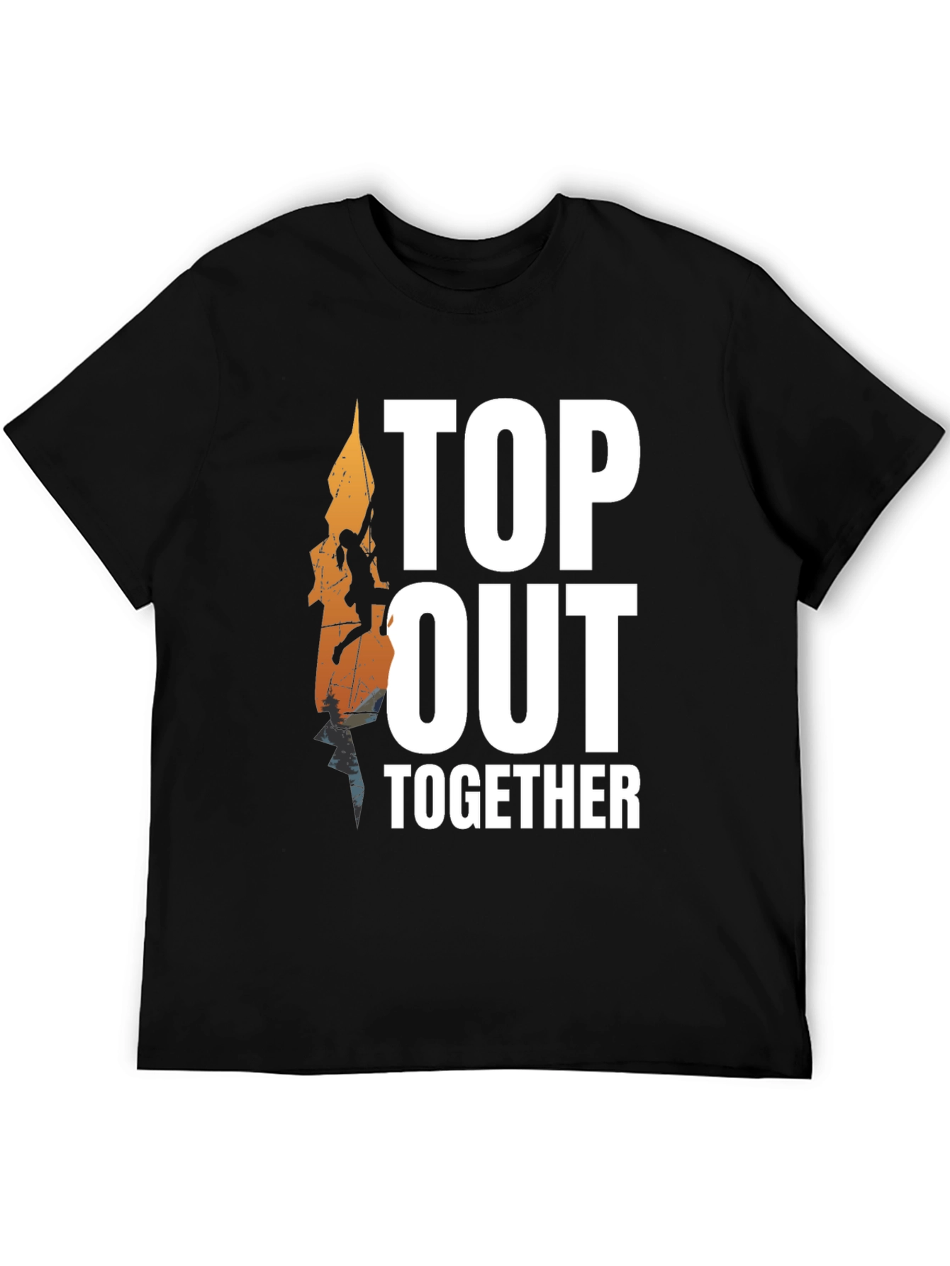Top Out Together Rock Climbing T-Shirt