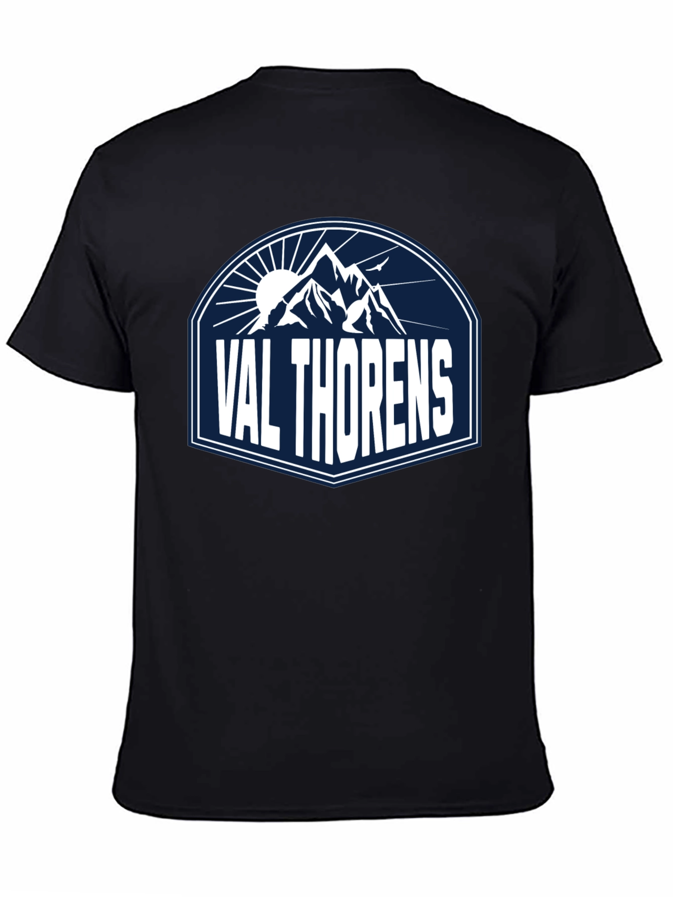 Val Thorens Mountain Graphic Tee - Black