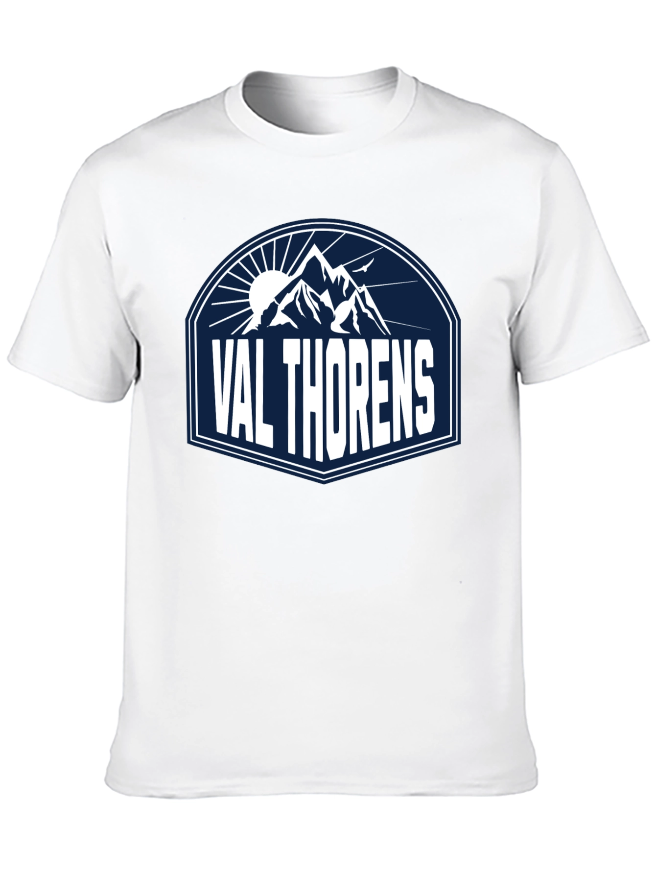 Val Thorens Mountain Graphic Tee - Black