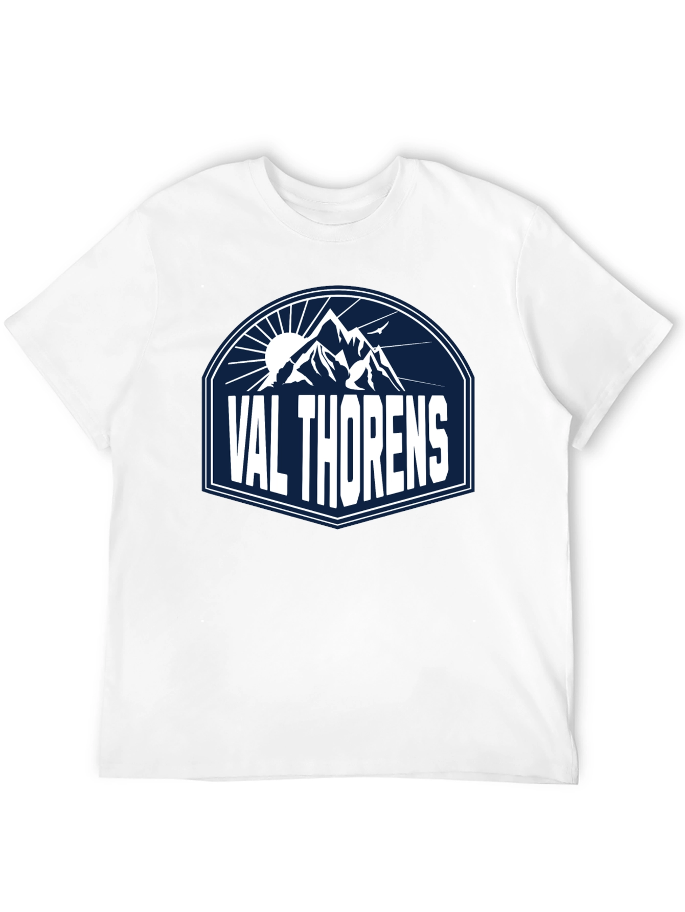 Val Thorens Mountain Graphic Tee - Black