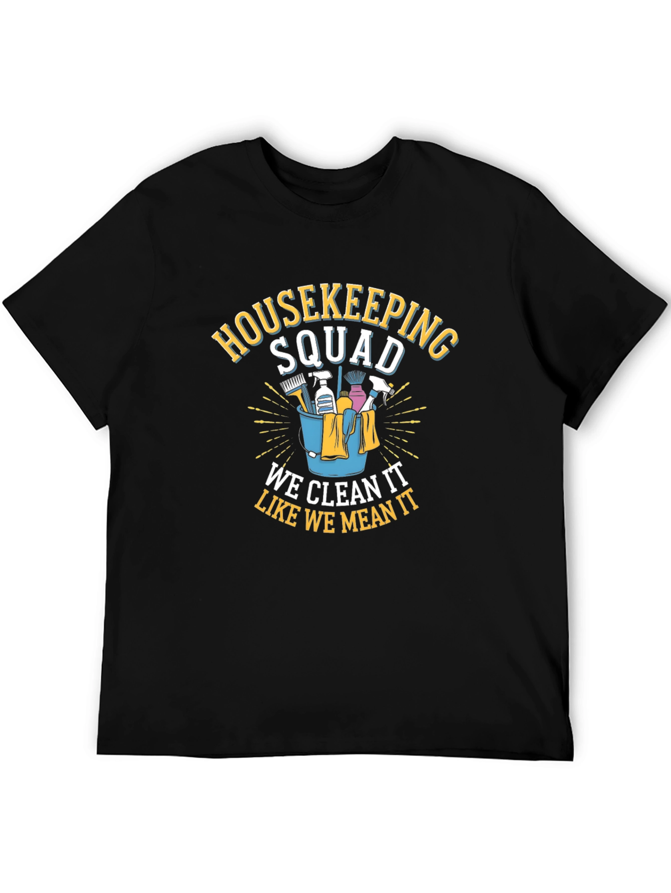 Housekeeping Squad Graphic Tee - Cleaning Crew Pride