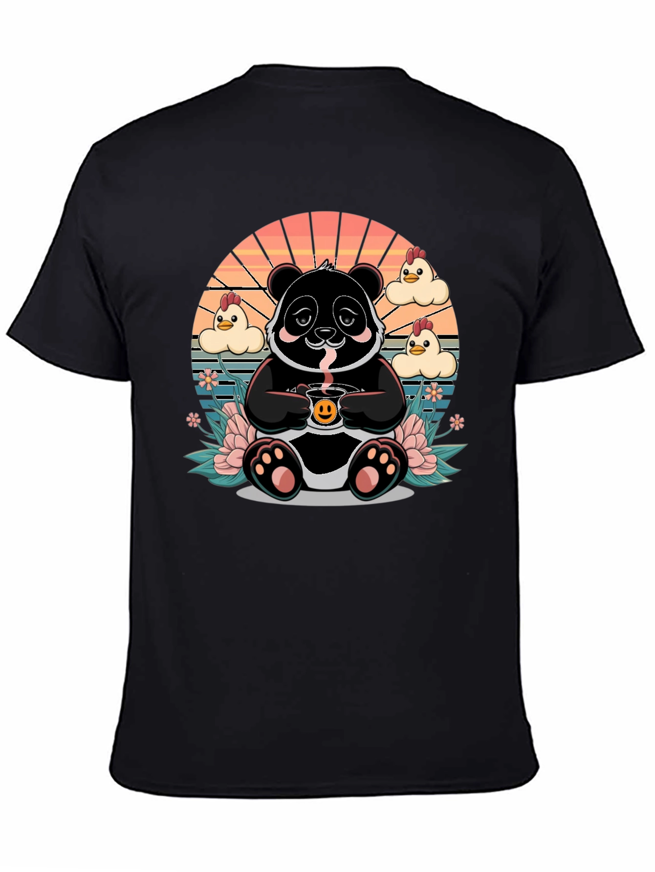 Panda Coffee T-Shirt - Kawaii Style