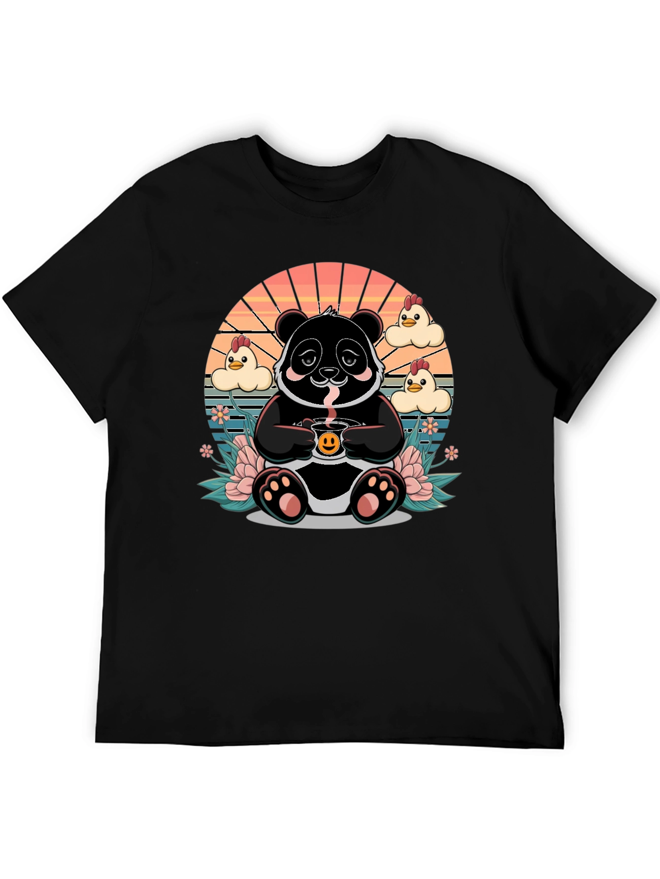 Panda Coffee T-Shirt - Kawaii Style