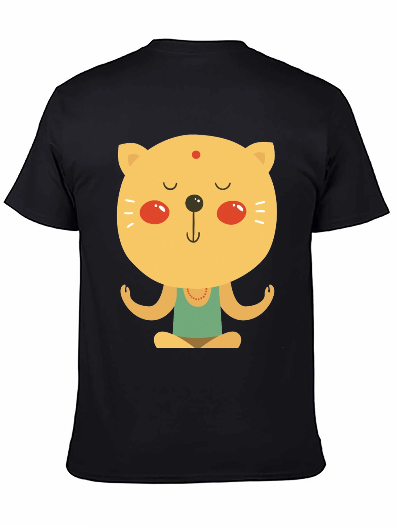 Meditating Cat T-Shirt - Zen Yoga Kitten Tee