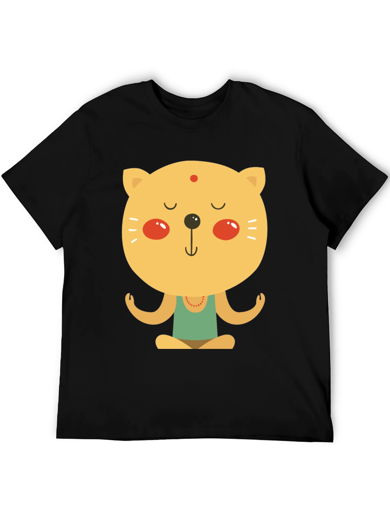 Meditating Cat T-Shirt - Zen Yoga Kitten Tee