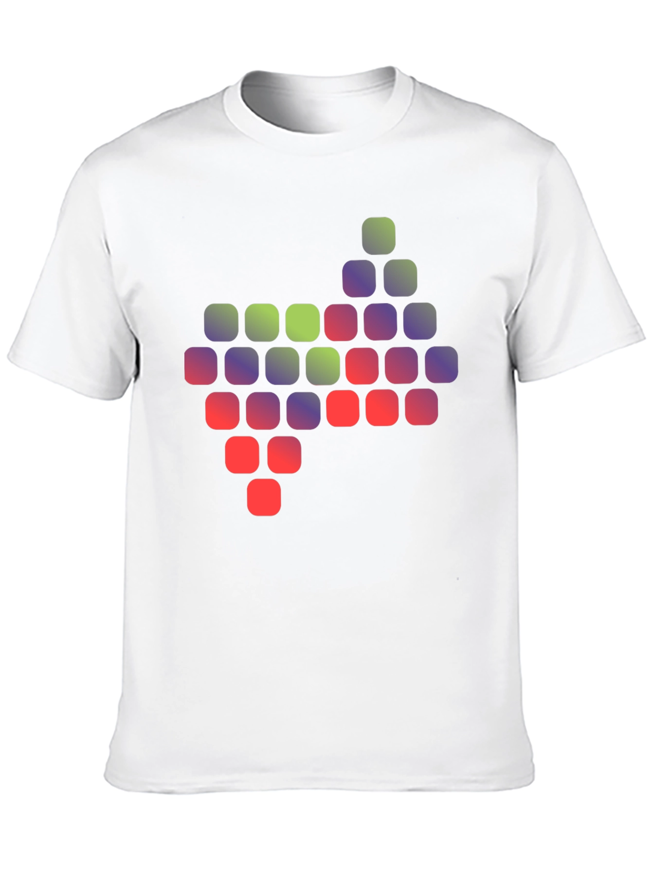 Pixelated Gradient Graphic T-Shirt